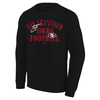 San Francisco 49ers Fanatics Big & Tall Relaxed Halftime Lead Washed Sweatshirt - Black