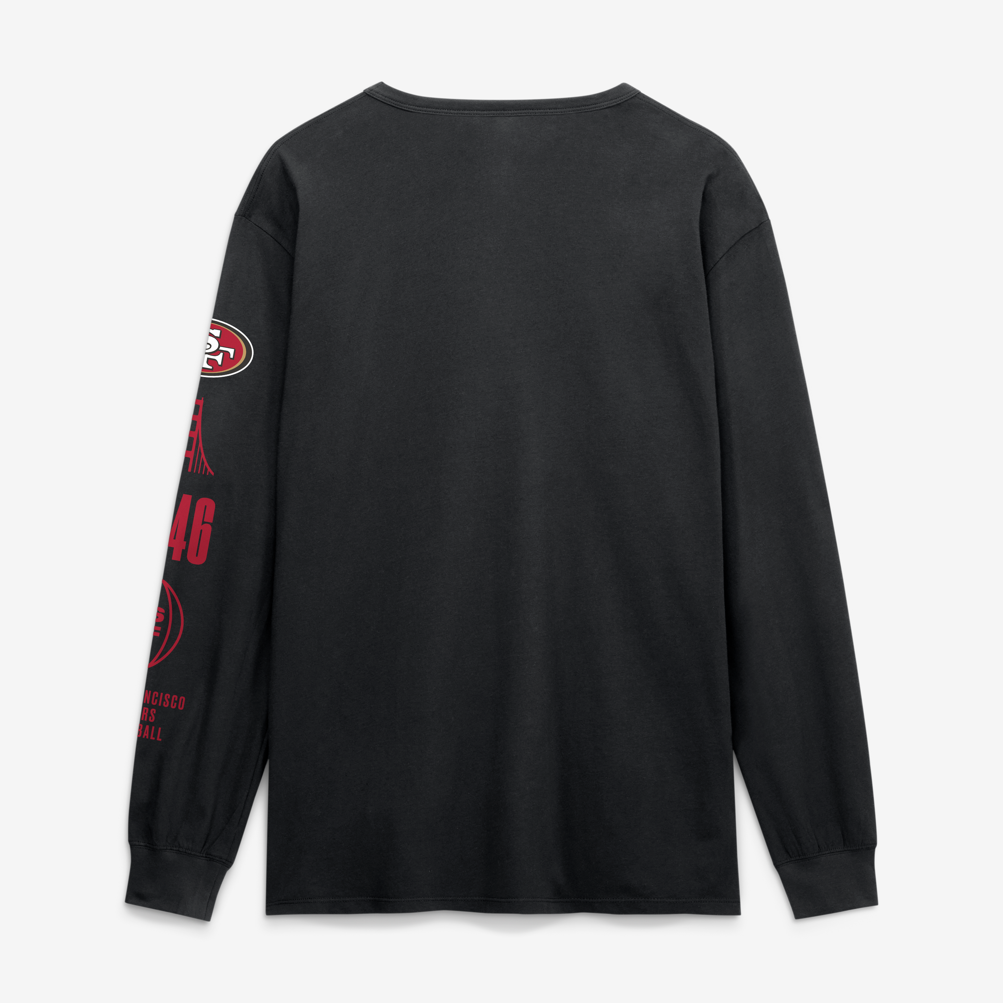 T-shirt à manches longues Fanatics Black San Francisco 49ers Checkdown Pass pour homme