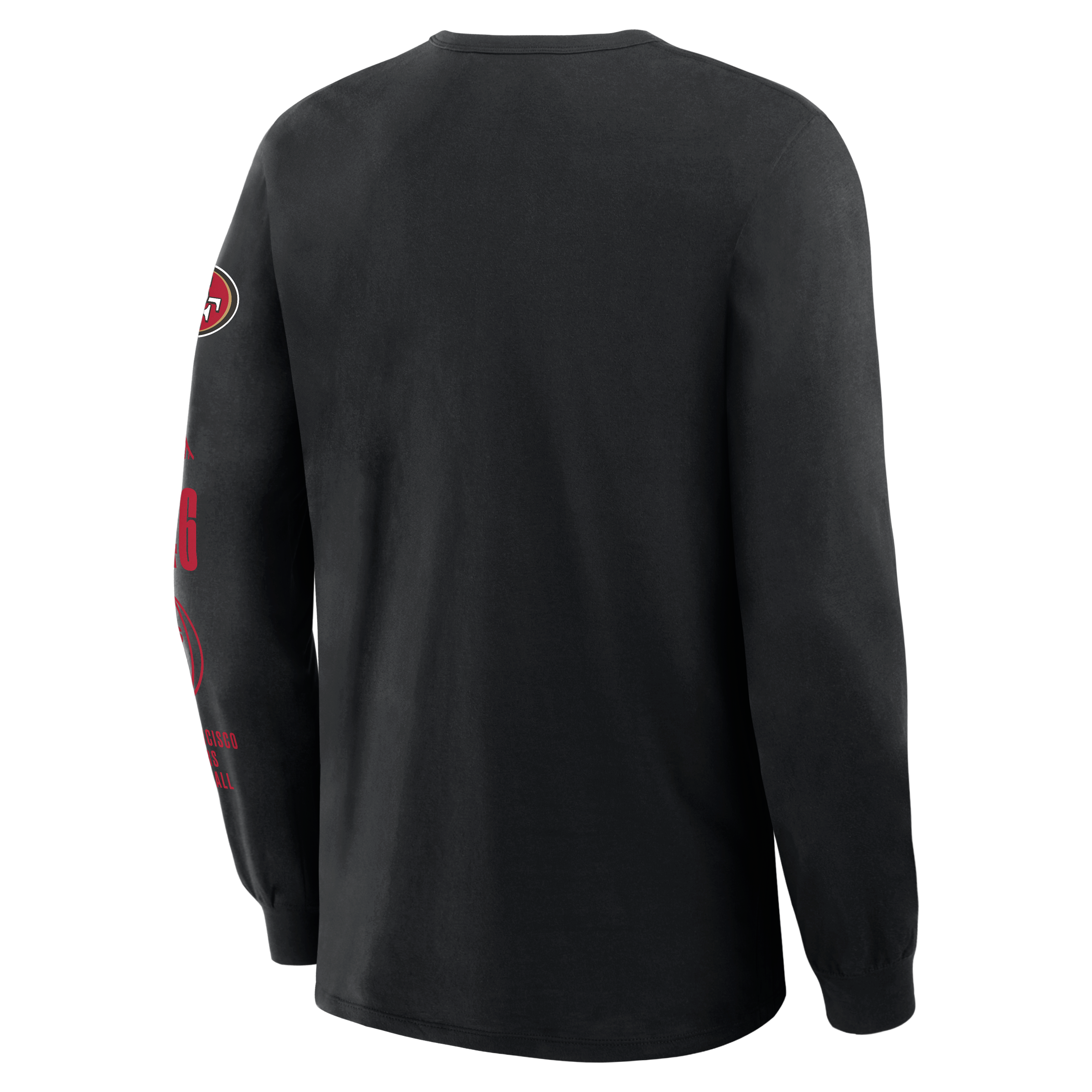 T-shirt à manches longues Fanatics Black San Francisco 49ers Checkdown Pass pour homme