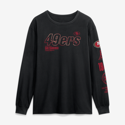 San Francisco 49ers Fanatics Checkdown Pass Long Sleeve T-Shirt - Black