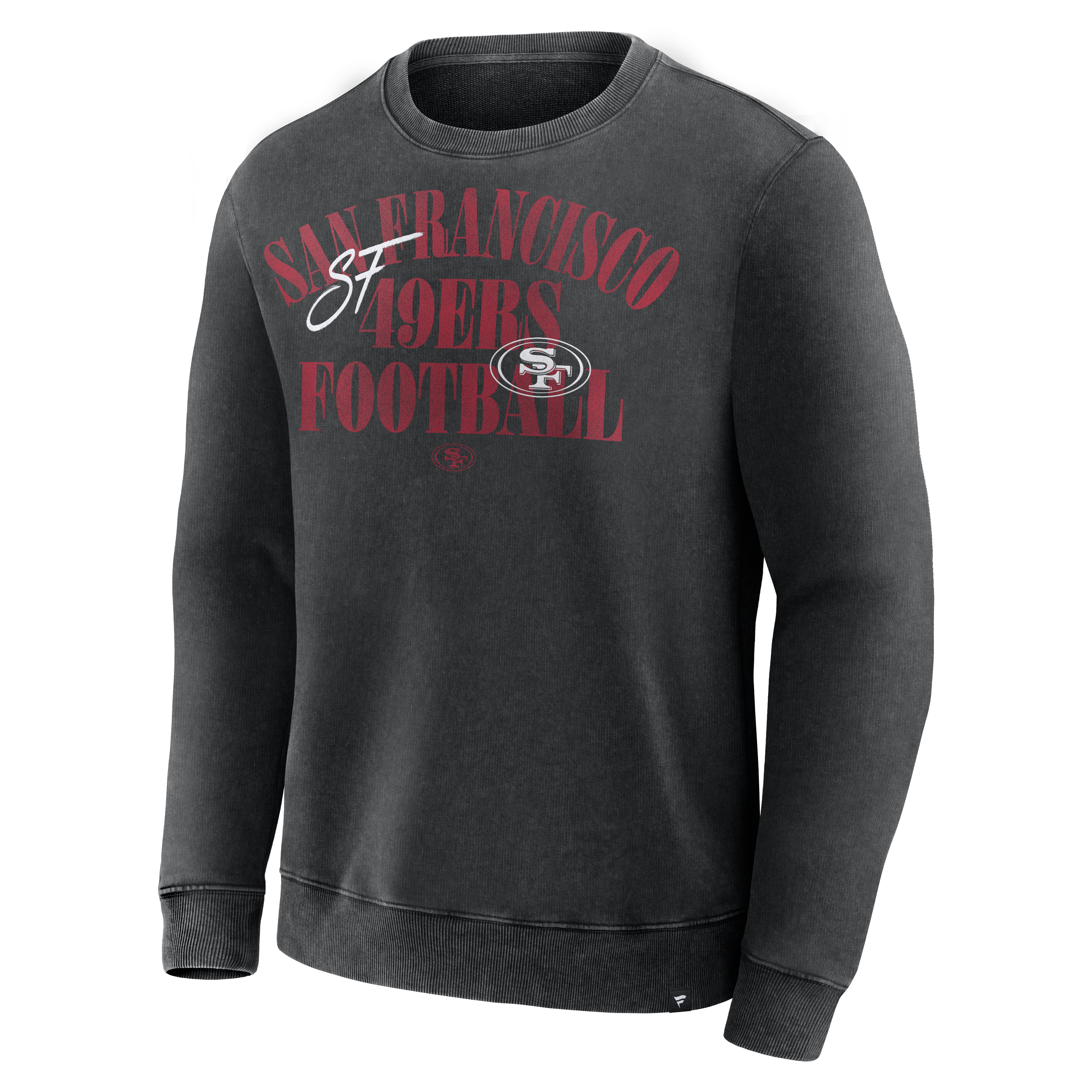 Men's Fanatics Black San Francisco 49ers Halftime Lead Relaxed Heavyweight French Terry Sweatshirt