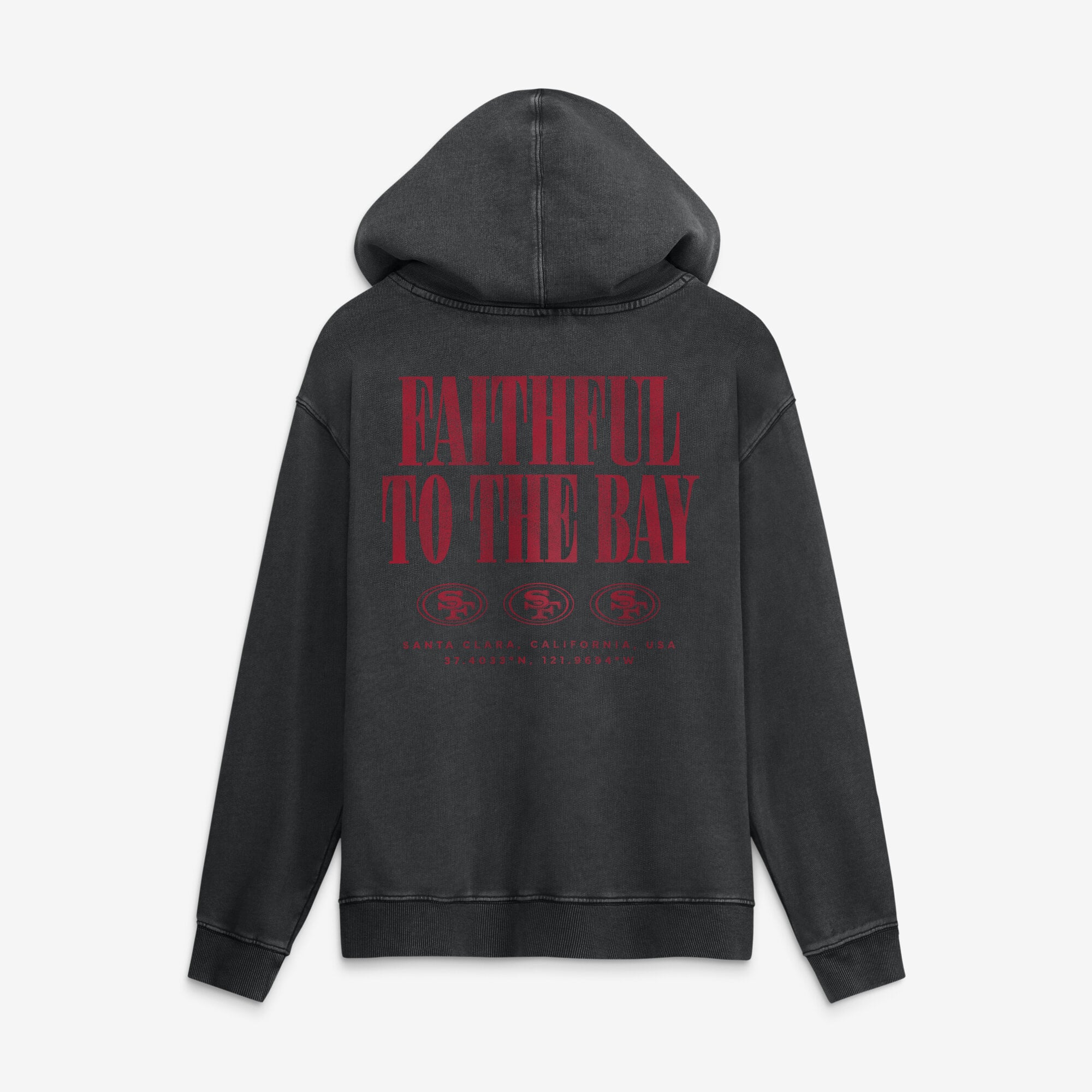 Men's Fanatics Black San Francisco 49ers Relaxed Intense Rivalry French Terry Hoodie
