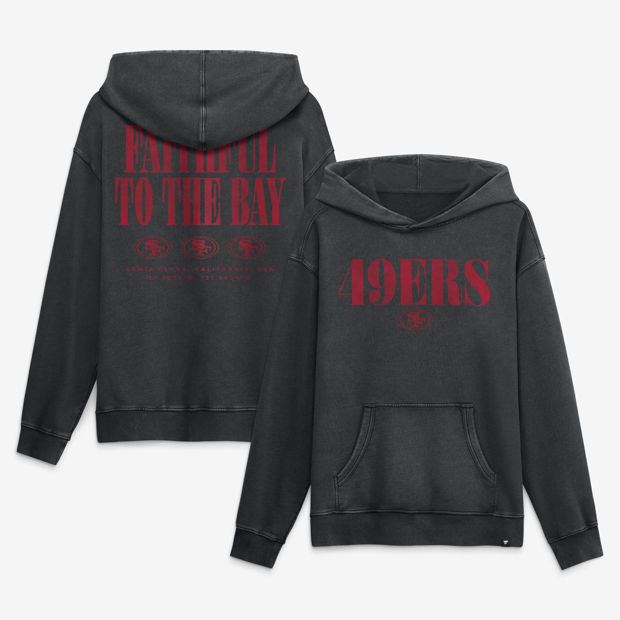 Men's Fanatics Black San Francisco 49ers Relaxed Intense Rivalry French Terry Hoodie