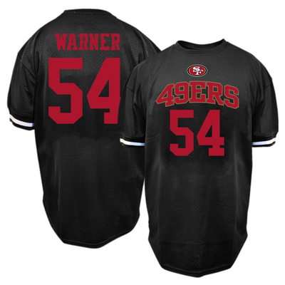Fred Warner San Francisco 49ers Fanatics Big & Tall Mesh Name & Number T-Shirt - Black
