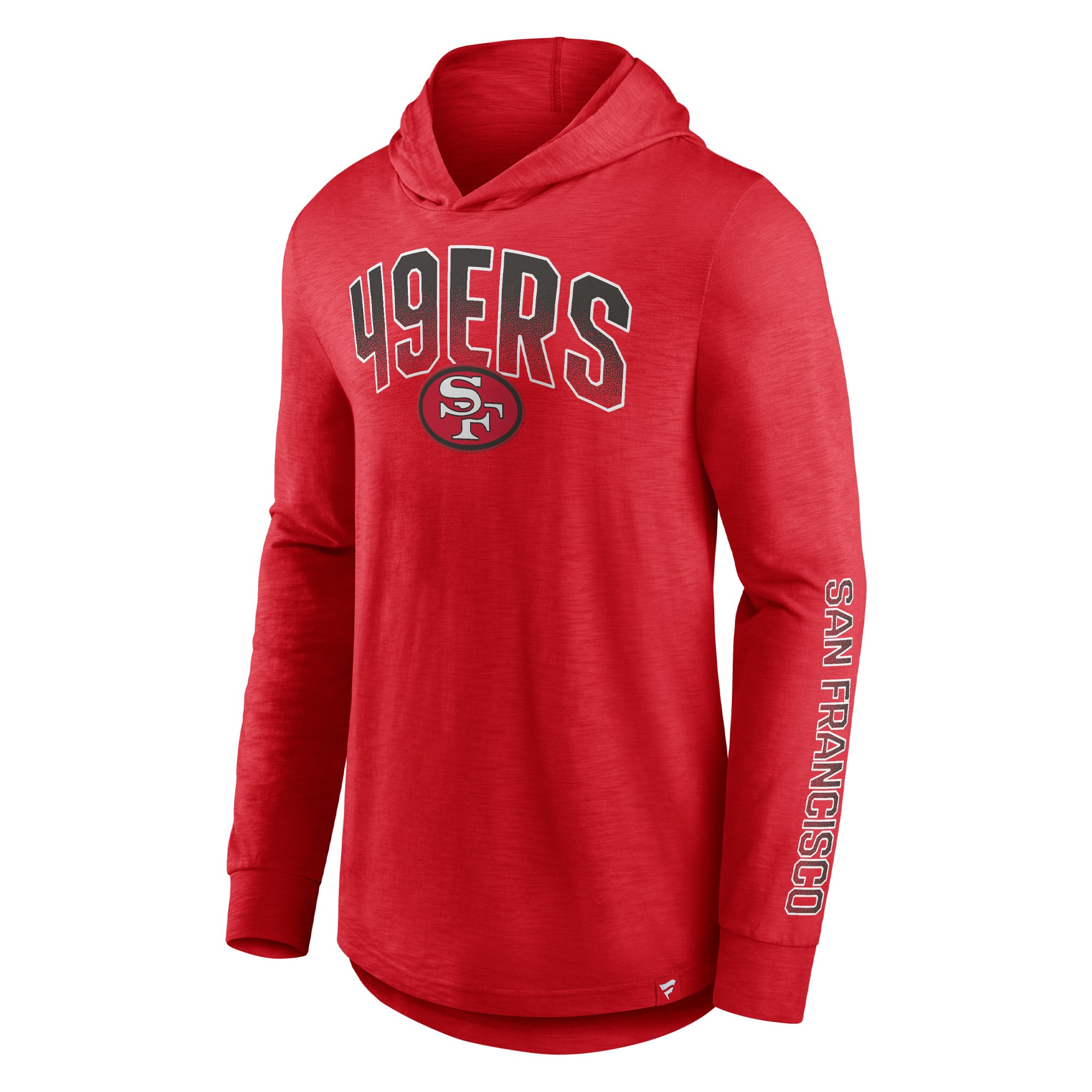T-shirt à capuche manches longues Fanatics Scarlet San Francisco 49ers Front Runner pour homme