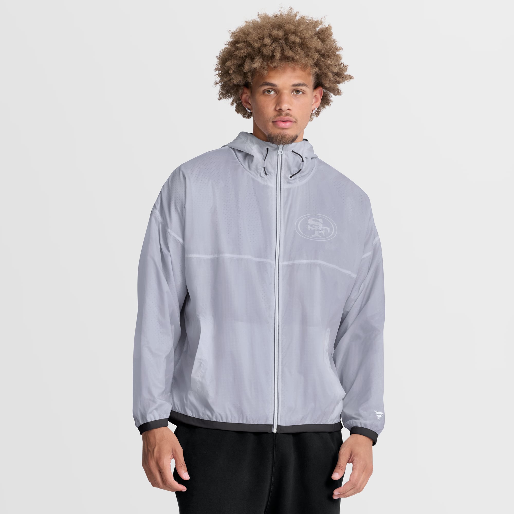 Men's Fanatics White San Francisco 49ers Type Play Down Full-Zip Jacket