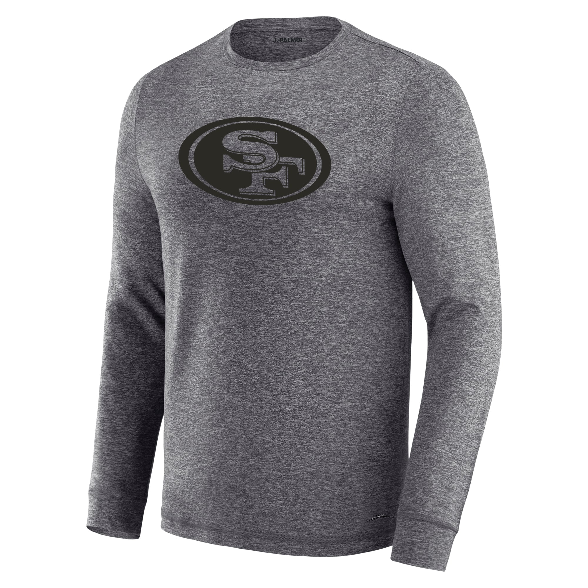 T-shirt à manches longues pour homme J. Palmer Charcoal San Francisco 49ers Four Down