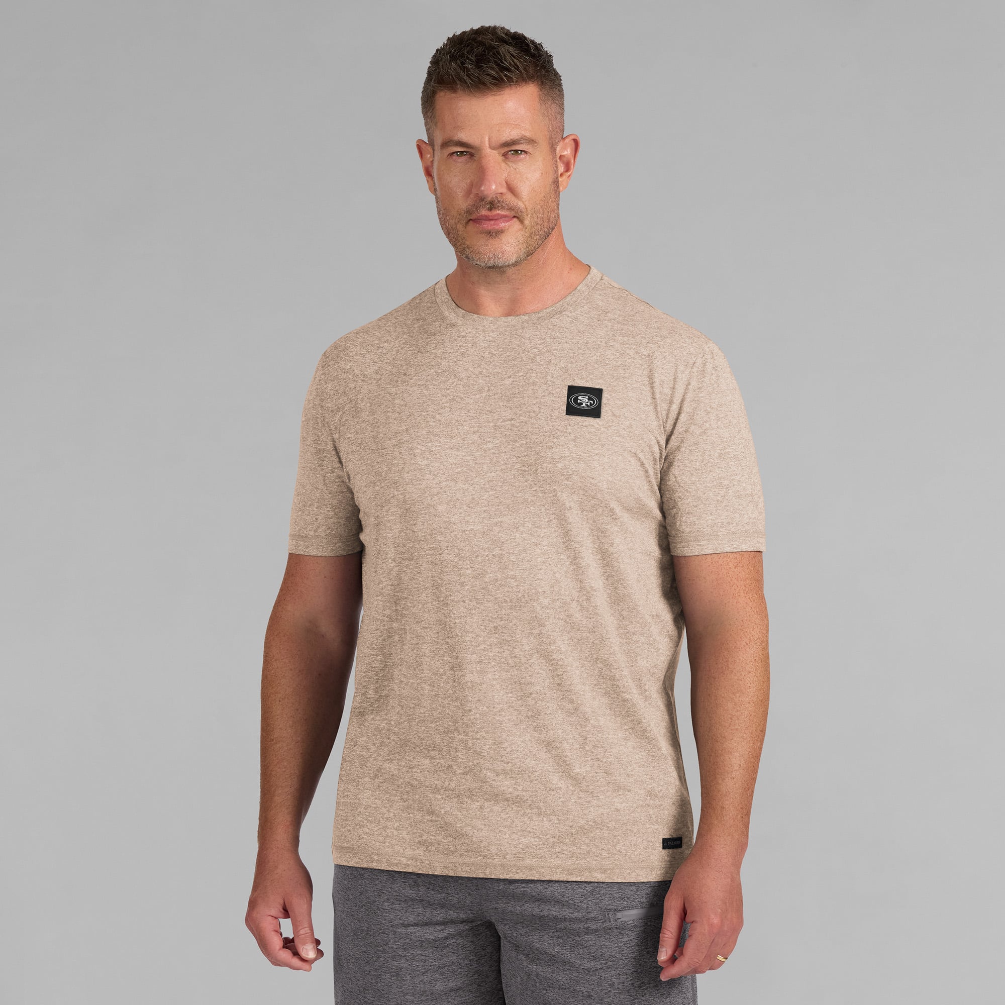 T-shirt à quatre points J. Palmer Tan pour homme des 49ers de San Francisco