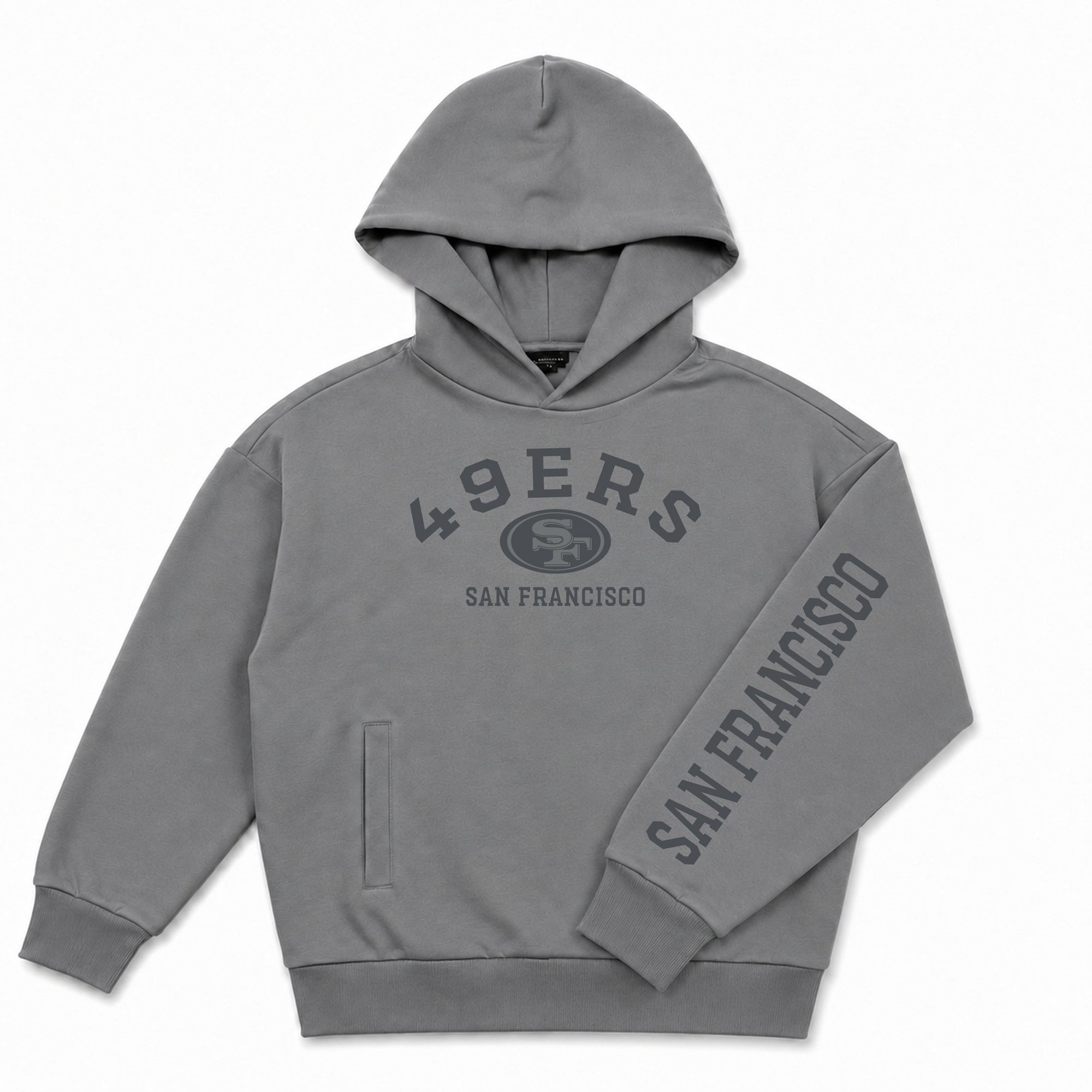 Men's Levelwear  Gray San Francisco 49ers Luxe Zone Pullover Hoodie