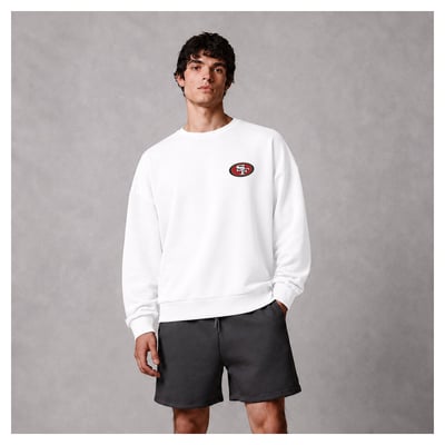 San Francisco 49ers Levelwear Traverse Luxe Zone Sweatshirt - White