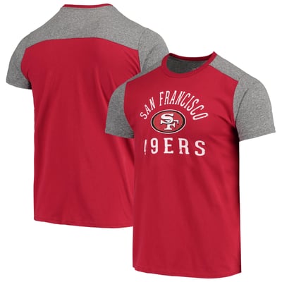San Francisco 49ers Majestic Threads Field Goal Slub T-Shirt - Scarlet/Gray