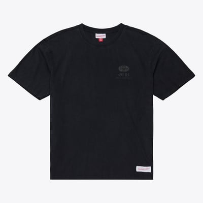 San Francisco 49ers Mitchell & Ness Core Essentials Micro Logo T-Shirt - Black
