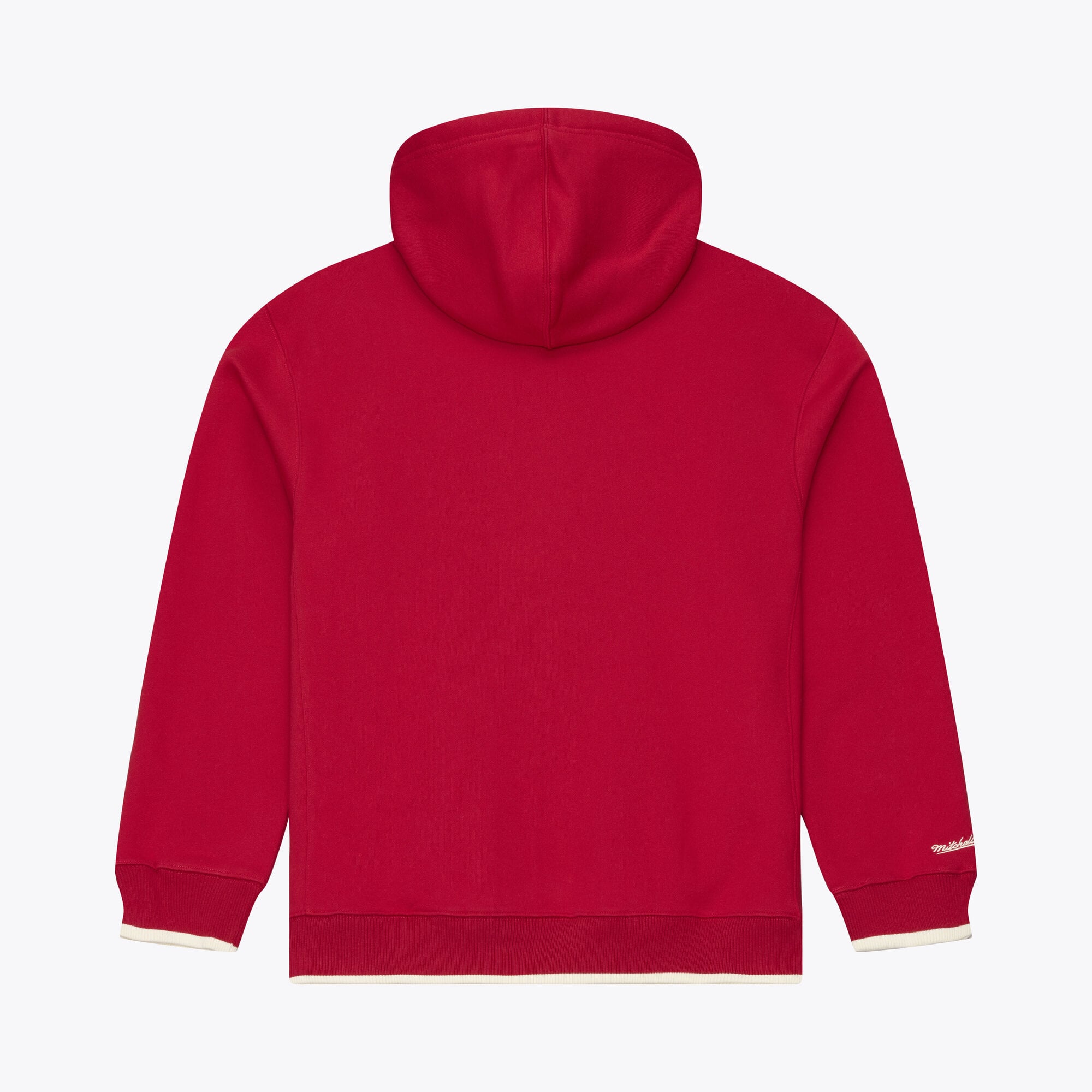 Sweat à capuche en polaire épaisse Mitchell & Ness Scarlet San Francisco 49ers pour homme