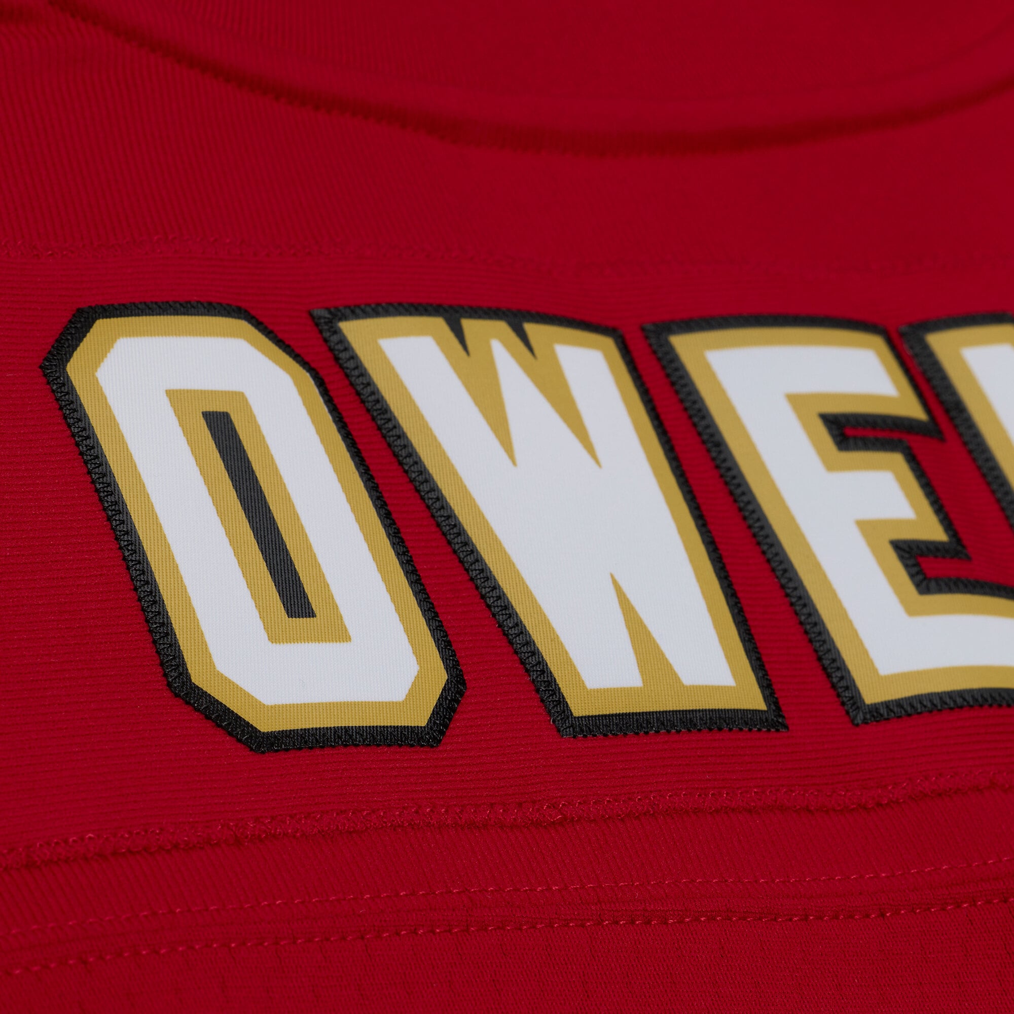 Men's Mitchell & Ness Terrell Owens Red San Francisco 49ers 1996 Legacy Replica Player Jersey