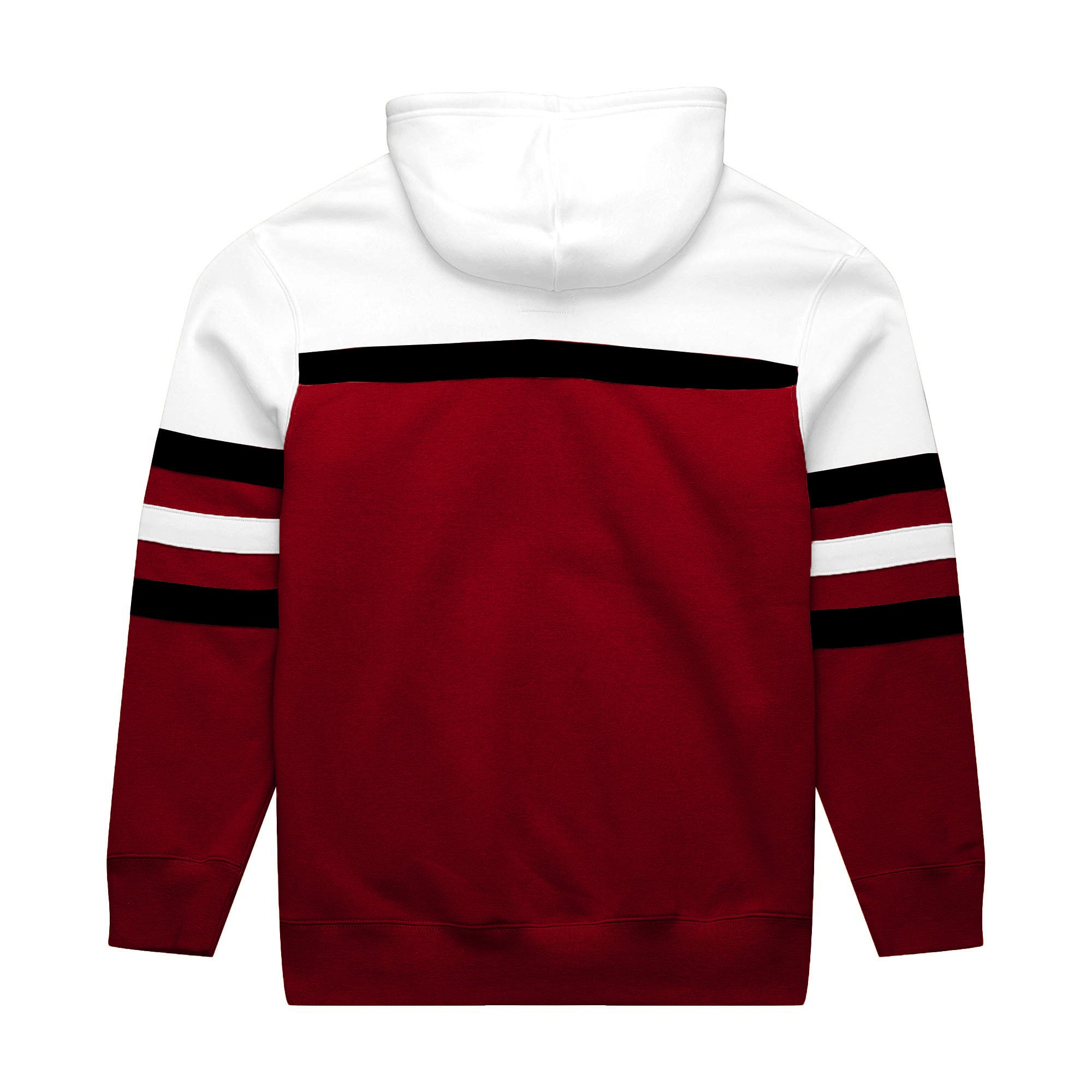 Men's Mitchell & Ness White/Red San Francisco 49ers Big Tall Head Coach Hoodie