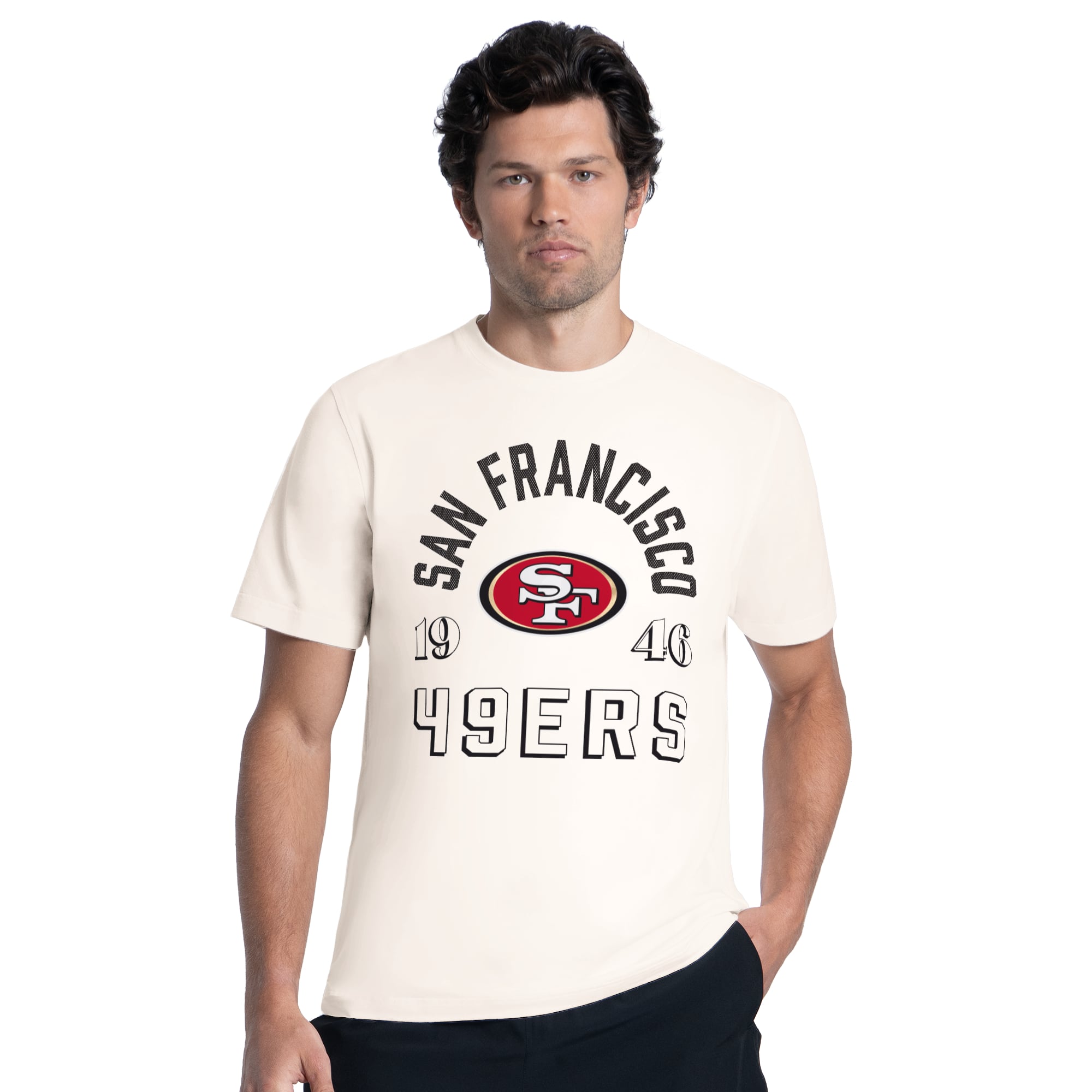 Men's MSX by Michael Strahan Cream San Francisco 49ers Ultimate Graphic T-Shirt
