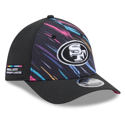 San Francisco 49ers New Era 2026 NFL Crucial Catch 39THIRTY M-Crown Stretch Hat - Black