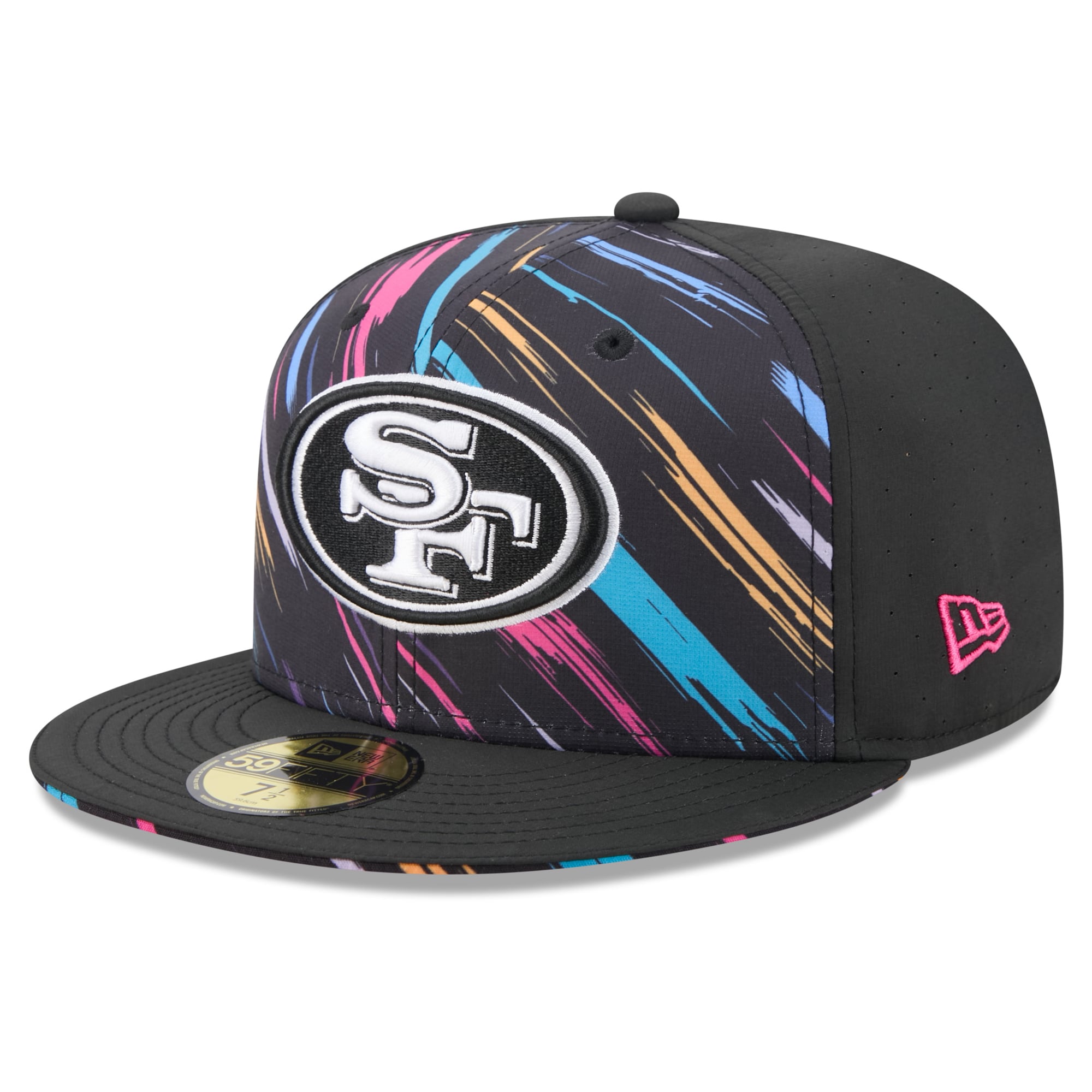 Men's New Era Black San Francisco 49ers 2026 NFL Crucial Catch 59FIFTY Fitted Hat