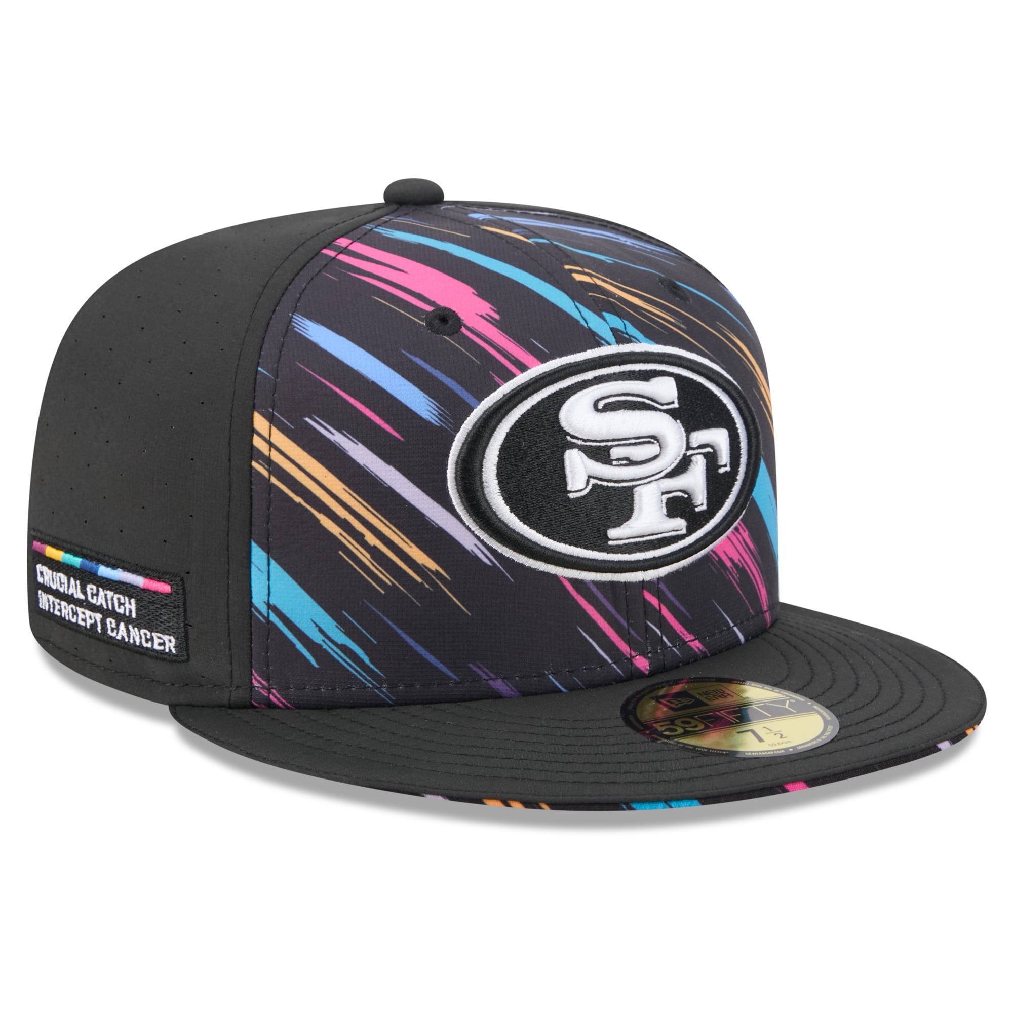 Men's New Era Black San Francisco 49ers 2026 NFL Crucial Catch 59FIFTY Fitted Hat
