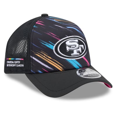 San Francisco 49ers New Era 2026 NFL Crucial Catch 9FORTY Apex Adjustable Hat - Black