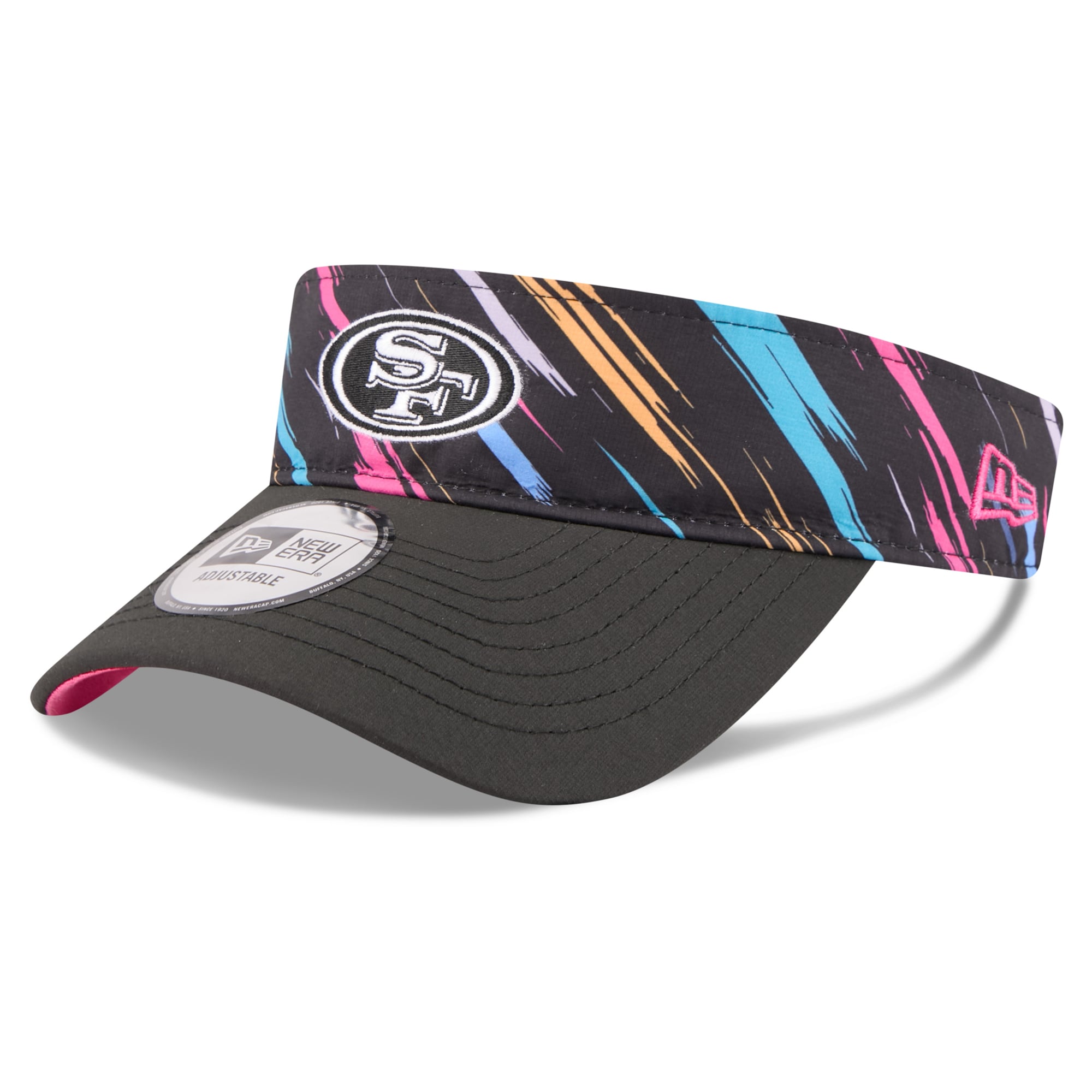 Casquette New Era noire pour homme, modèle San Francisco 49ers 2026 NFL Crucial Catch, visière ajustable