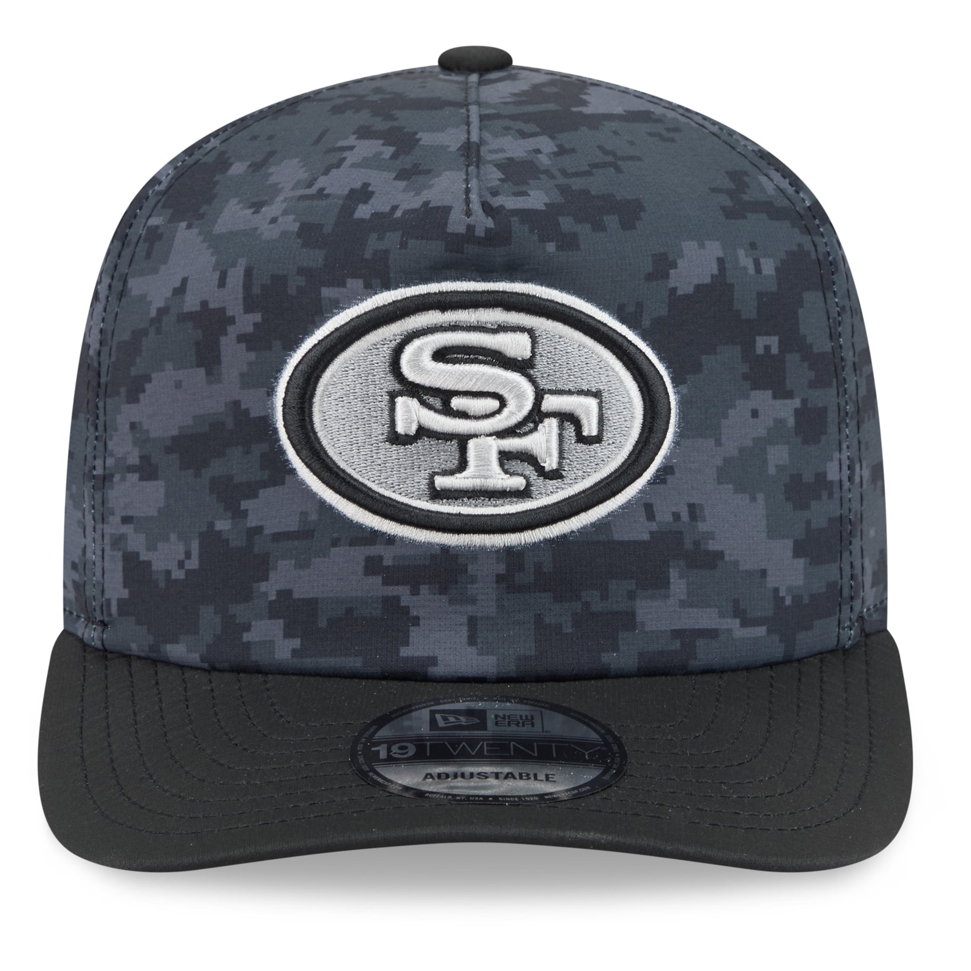 Men's New Era Black San Francisco 49ers 2026 Salute To Service 19TWENTY Adjustable Hat