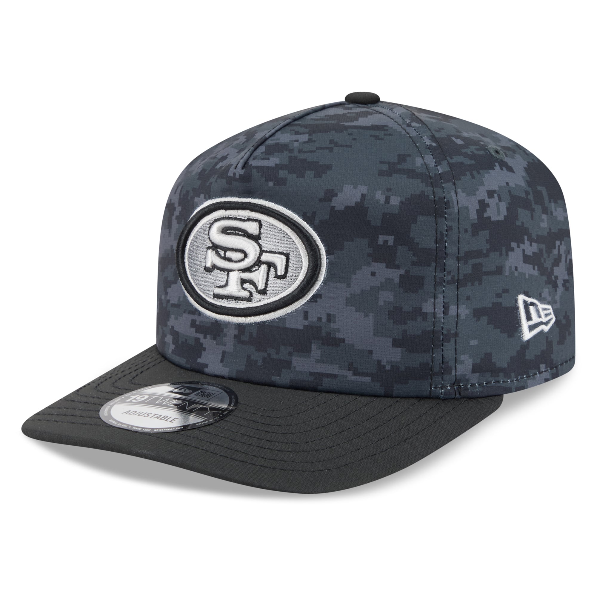 Men's New Era Black San Francisco 49ers 2026 Salute To Service 19TWENTY Adjustable Hat