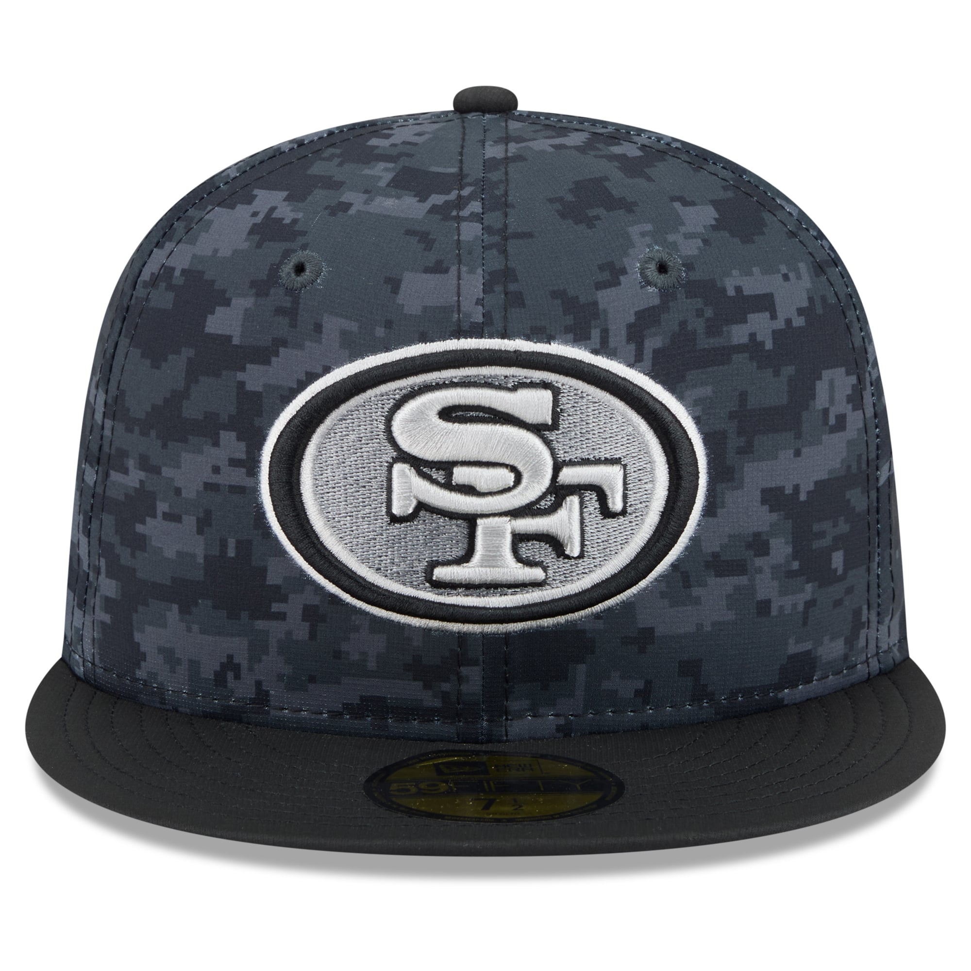 Men's New Era Black San Francisco 49ers 2026 Salute To Service 59FIFTY Fitted Hat