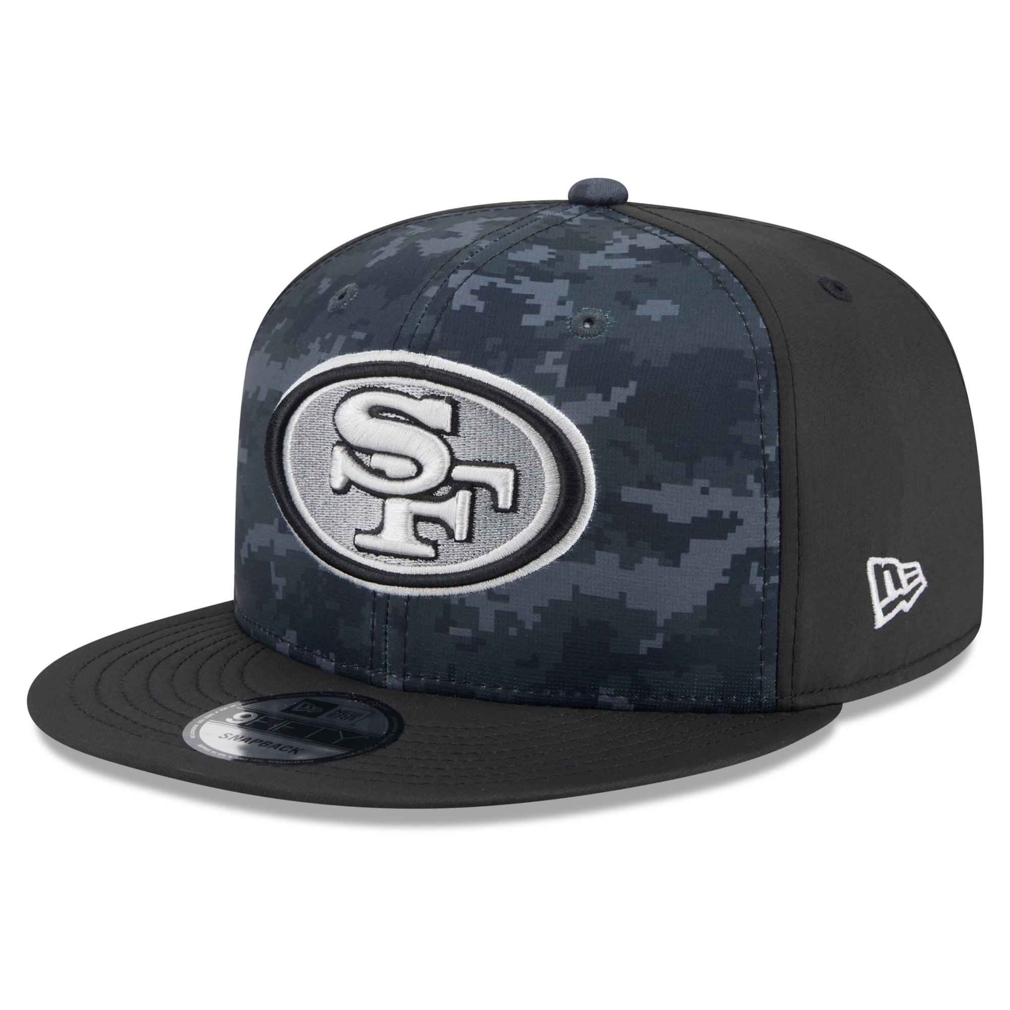 Men's New Era Black San Francisco 49ers 2026 Salute To Service 9FIFTY Snapback Hat