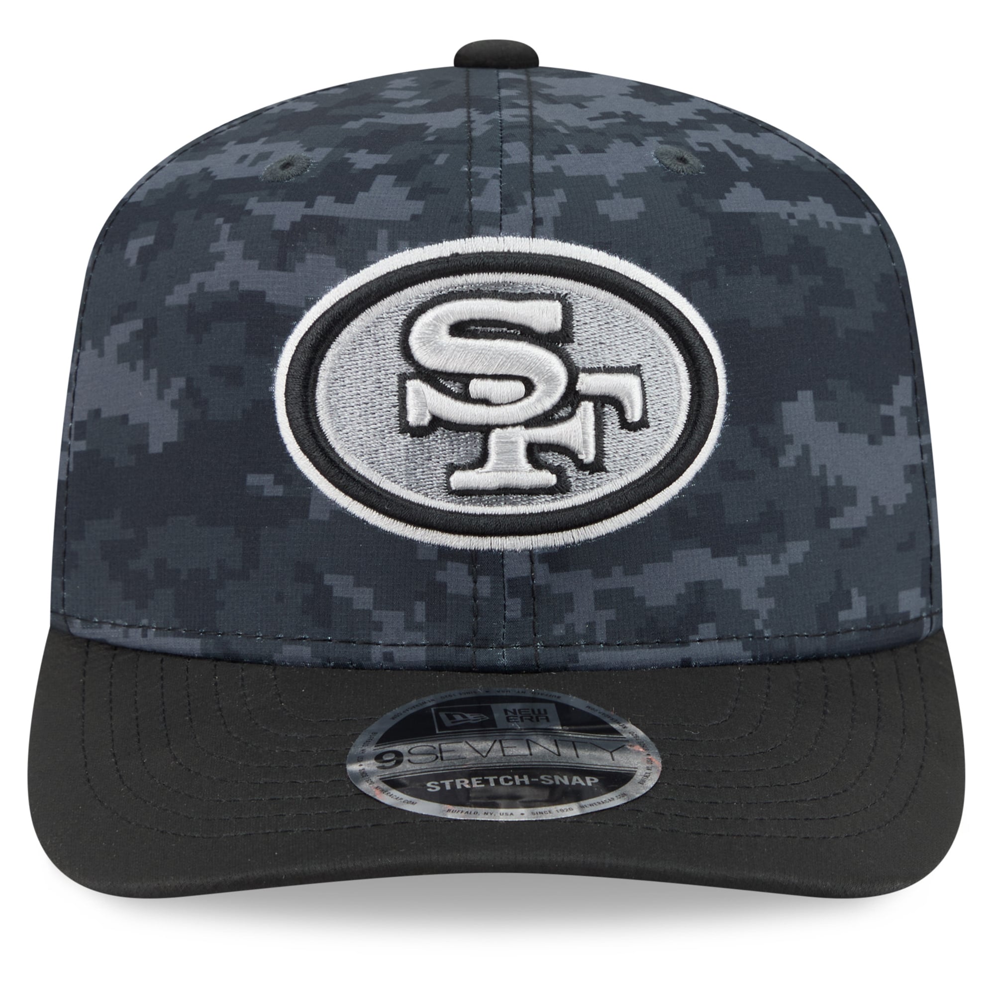 Men's New Era Black San Francisco 49ers 2026 Salute To Service 9SEVENTY Adjustable Hat