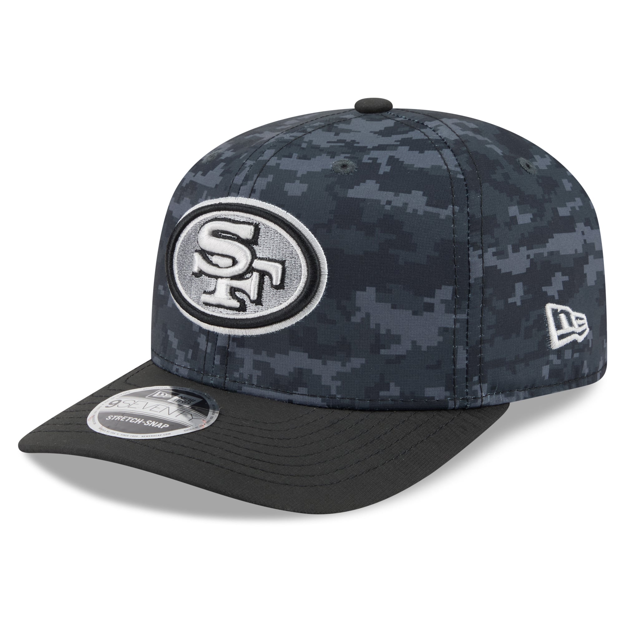 Men's New Era Black San Francisco 49ers 2026 Salute To Service 9SEVENTY Adjustable Hat