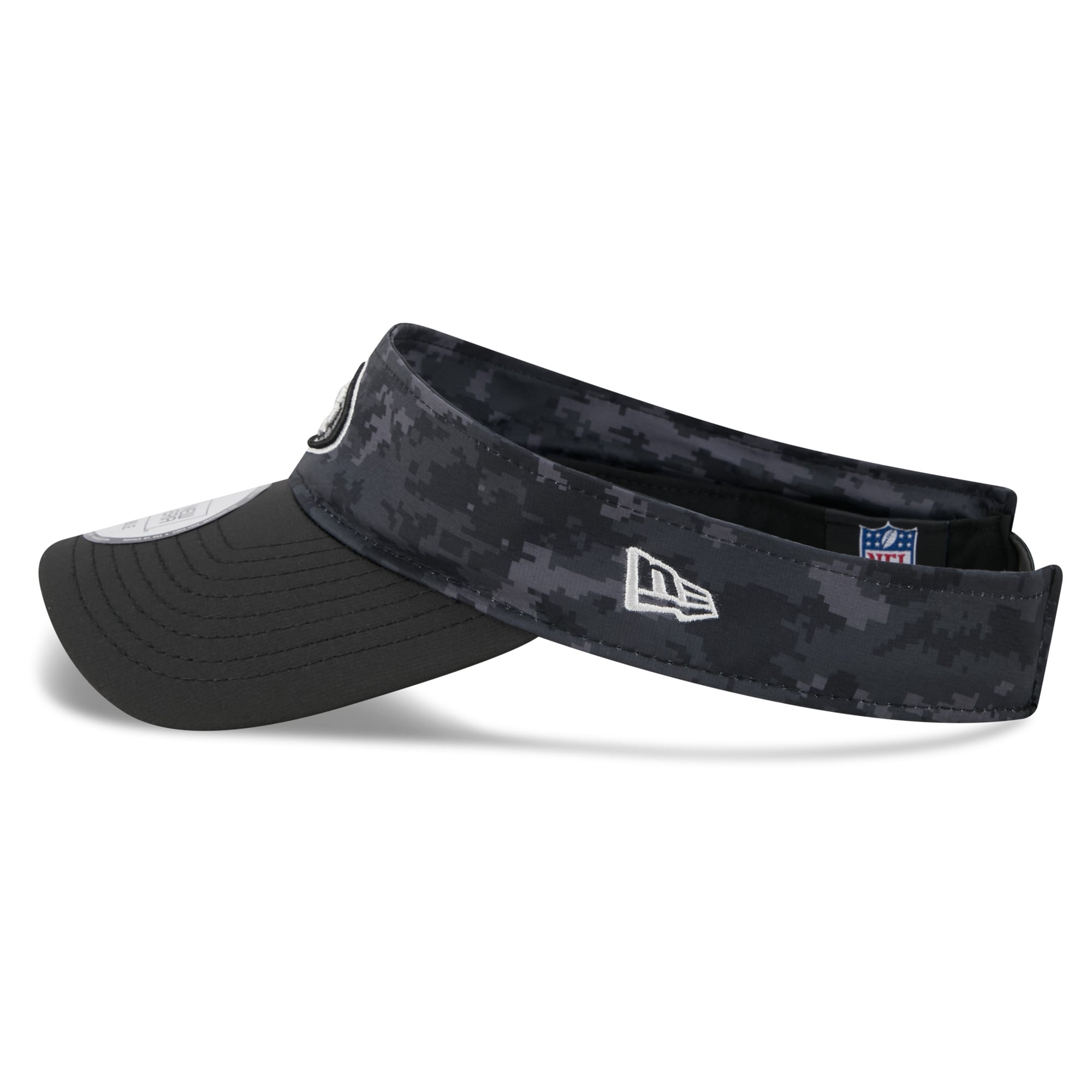 Casquette New Era noire pour homme, modèle San Francisco 49ers 2026 Salute To Service, visière ajustable