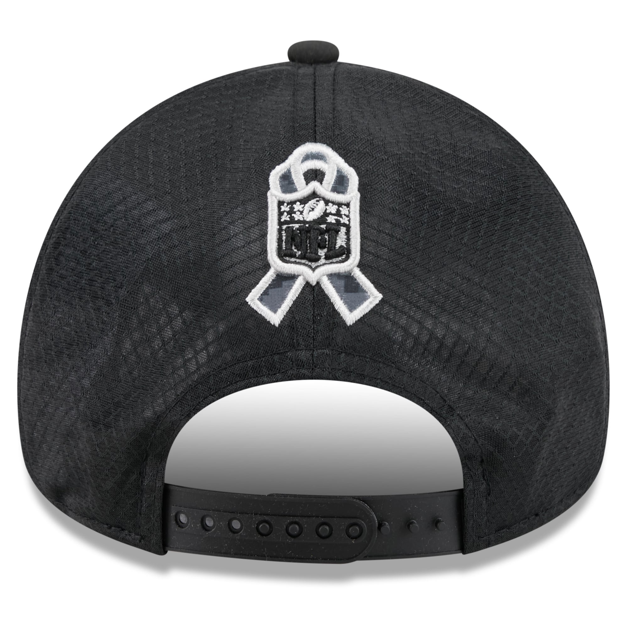 Men's New Era Black San Francisco 49ers 2026 Salute To Service Apex 9FORTY Adjustable Trucker Hat