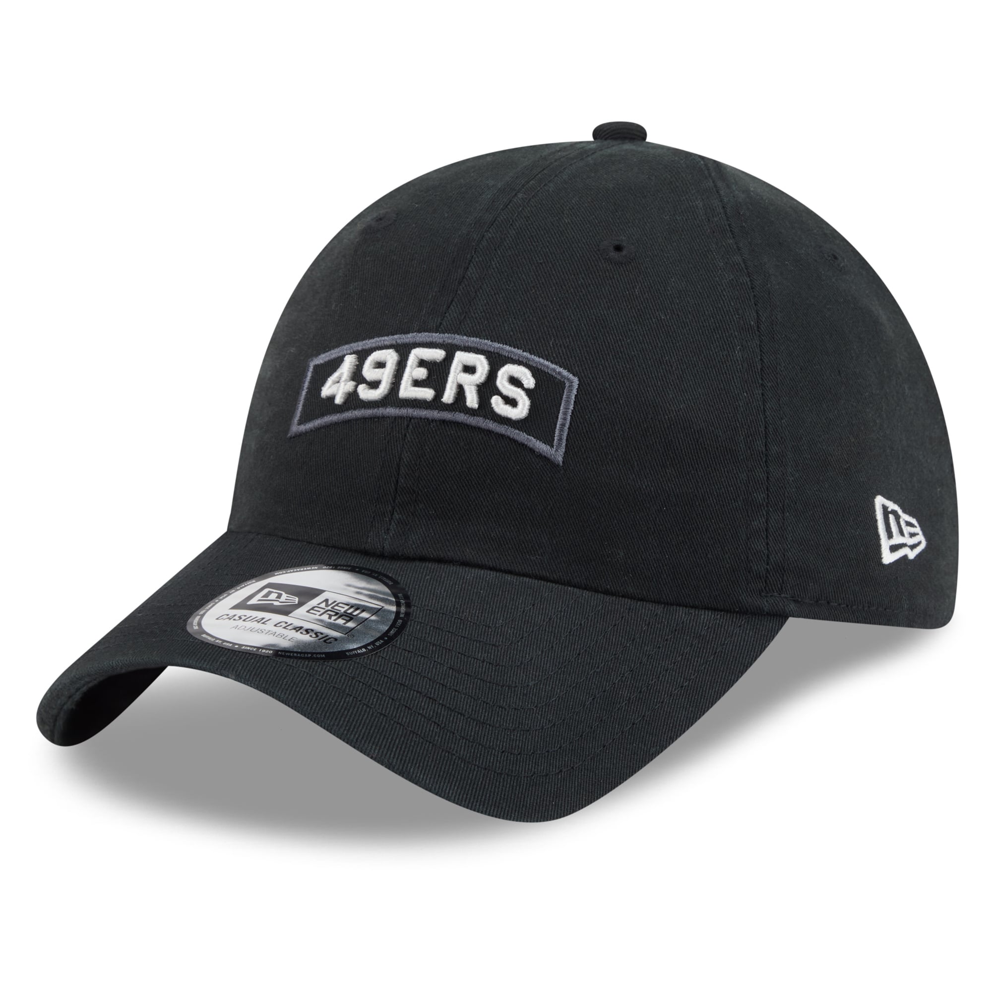 Casquette New Era noire pour homme, San Francisco 49ers 2026 Salute To Service, style classique décontracté et ajustable