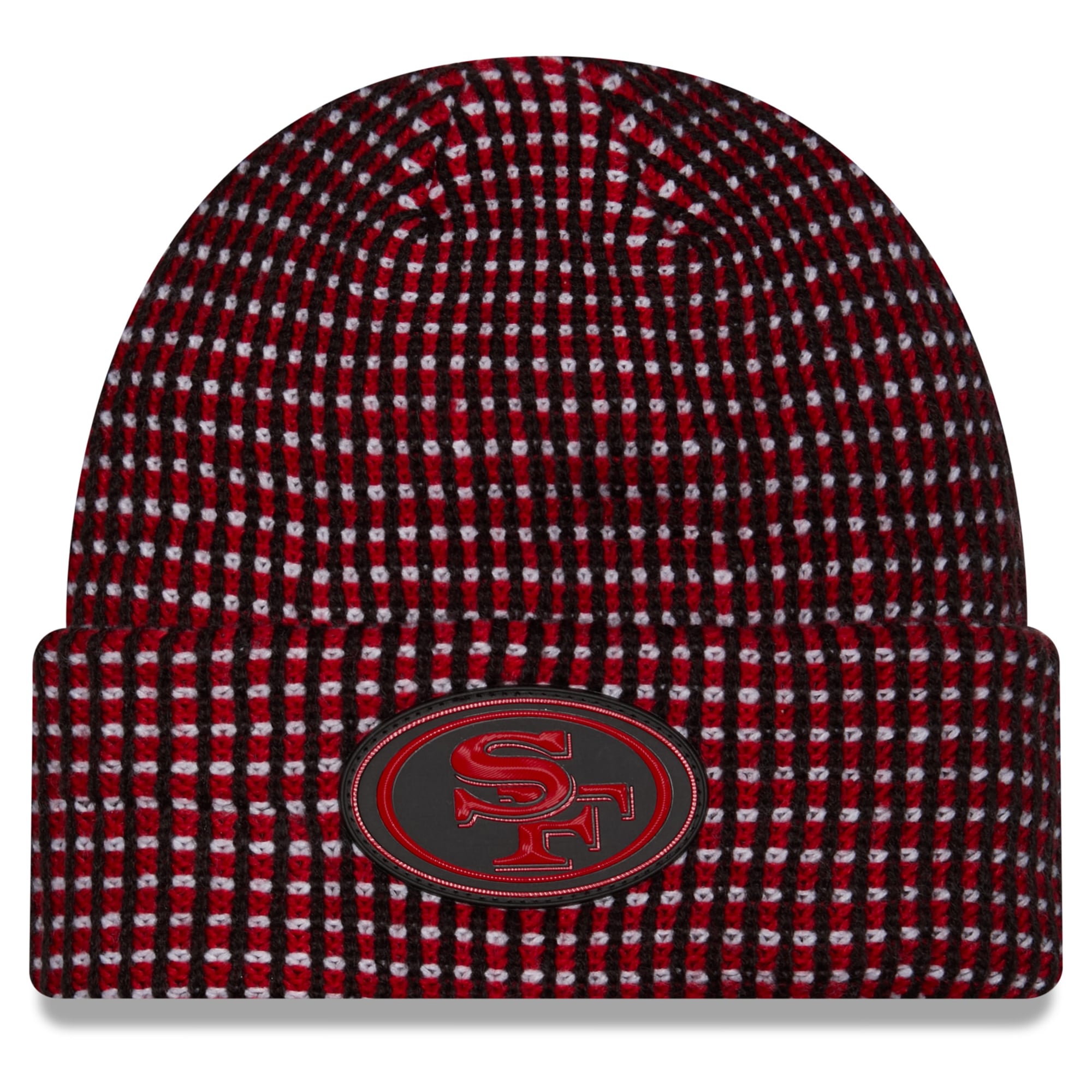 Bonnet à revers New Era noir pour homme, modèle San Francisco 49ers 2026