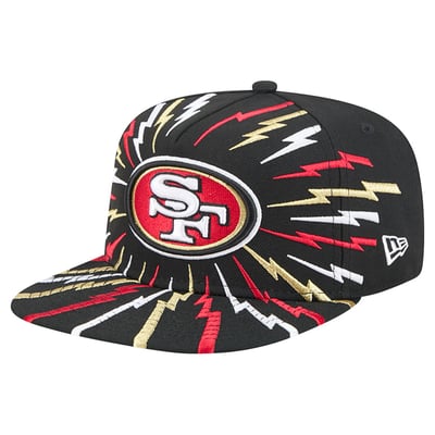 San Francisco 49ers New Era Bolt A-Frame 9FIFTY Snapback Hat - Black