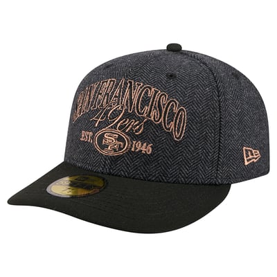 San Francisco 49ers New Era Faux Wool 59FIFTY Fitted Hat - Black