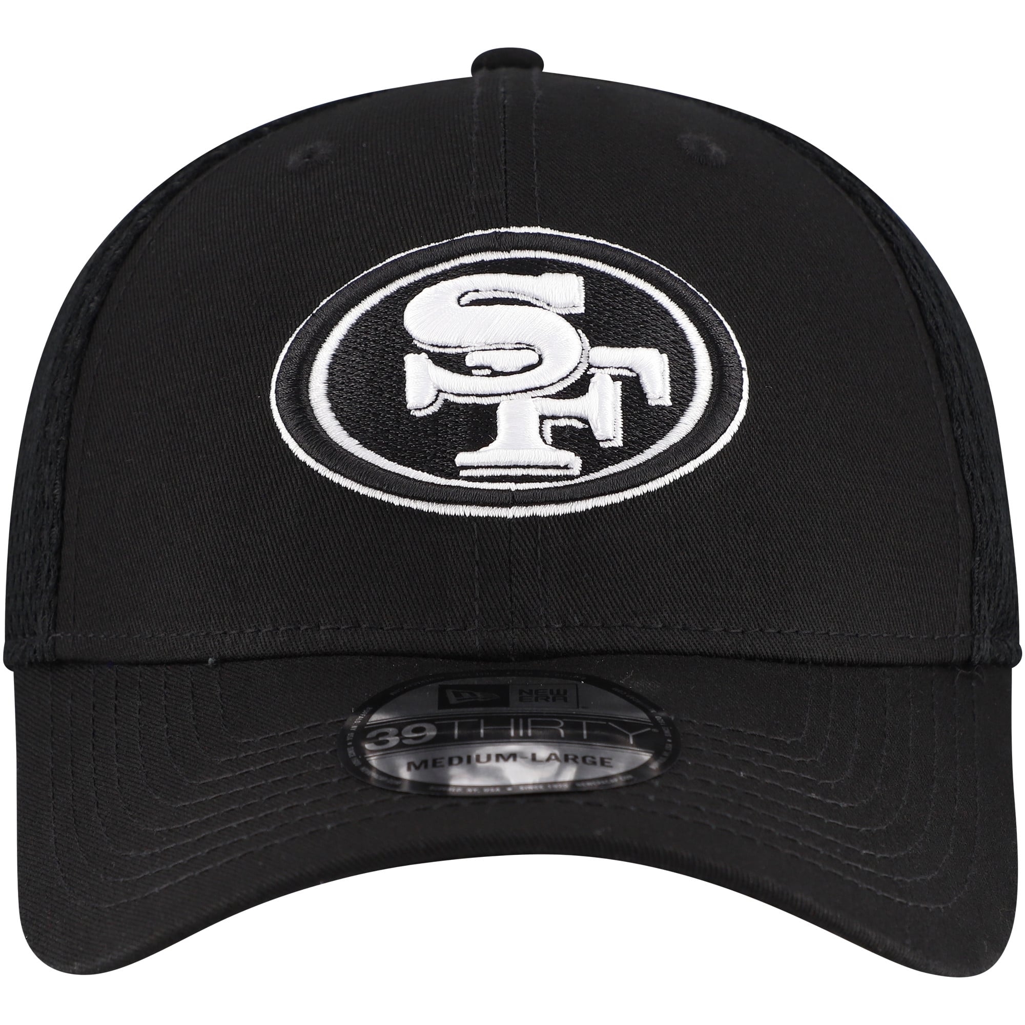 Casquette New Era noire San Francisco 49ers Main Neo 39THIRTY Flex pour homme