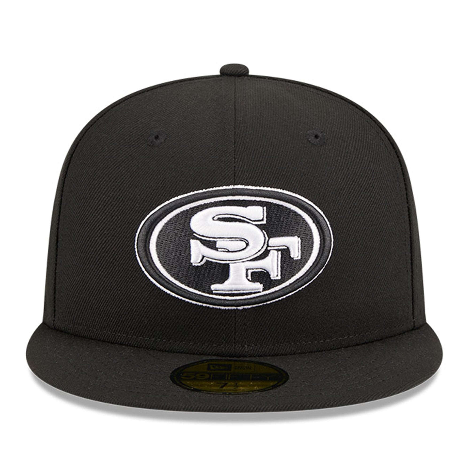 Casquette ajustée 59FIFTY New Era noire pour hommes des San Francisco 49ers Main Patch