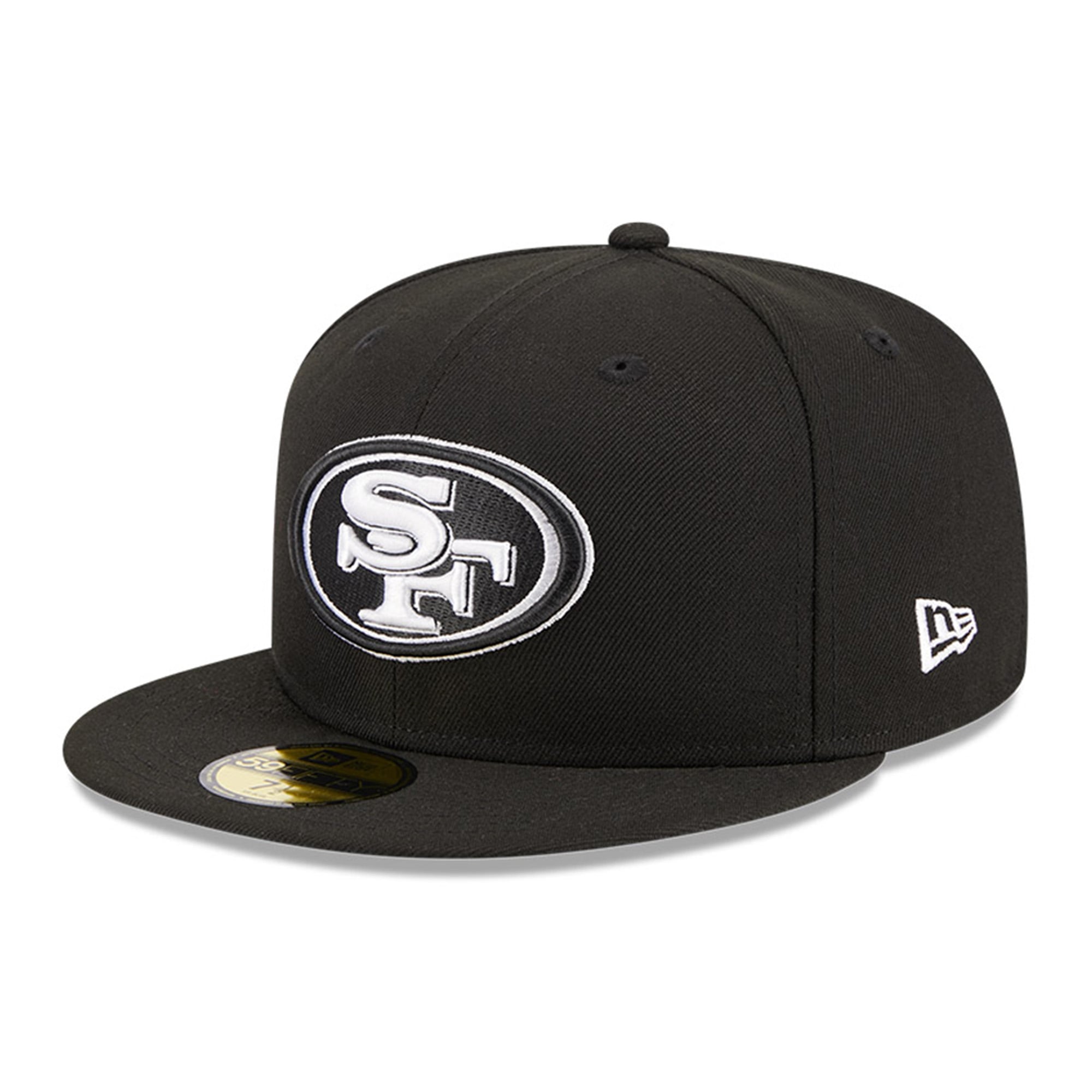 Casquette ajustée 59FIFTY New Era noire pour hommes des San Francisco 49ers Main Patch