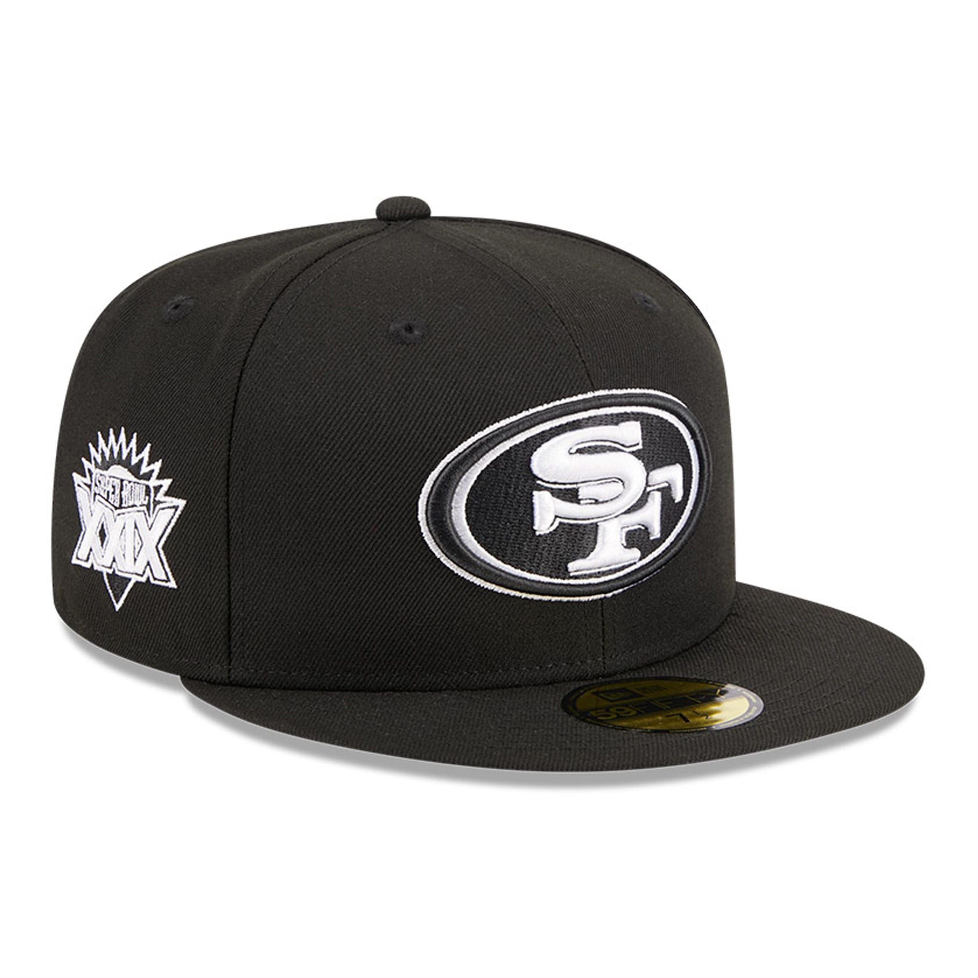 Casquette ajustée 59FIFTY New Era noire pour hommes des San Francisco 49ers Main Patch