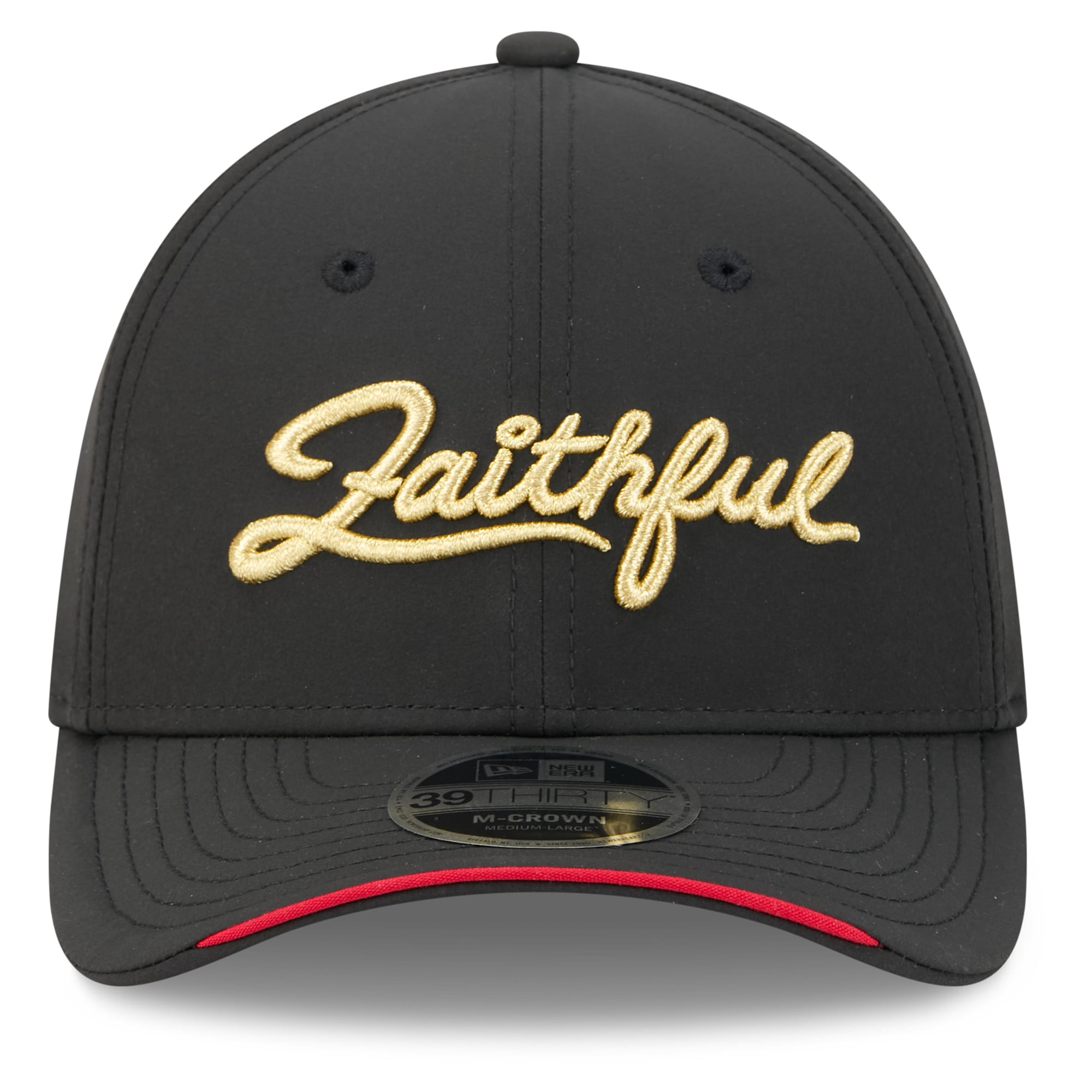 Men's New Era Black San Francisco 49ers Rivalries Collection 39THIRTY M-Crown Stretch Hat
