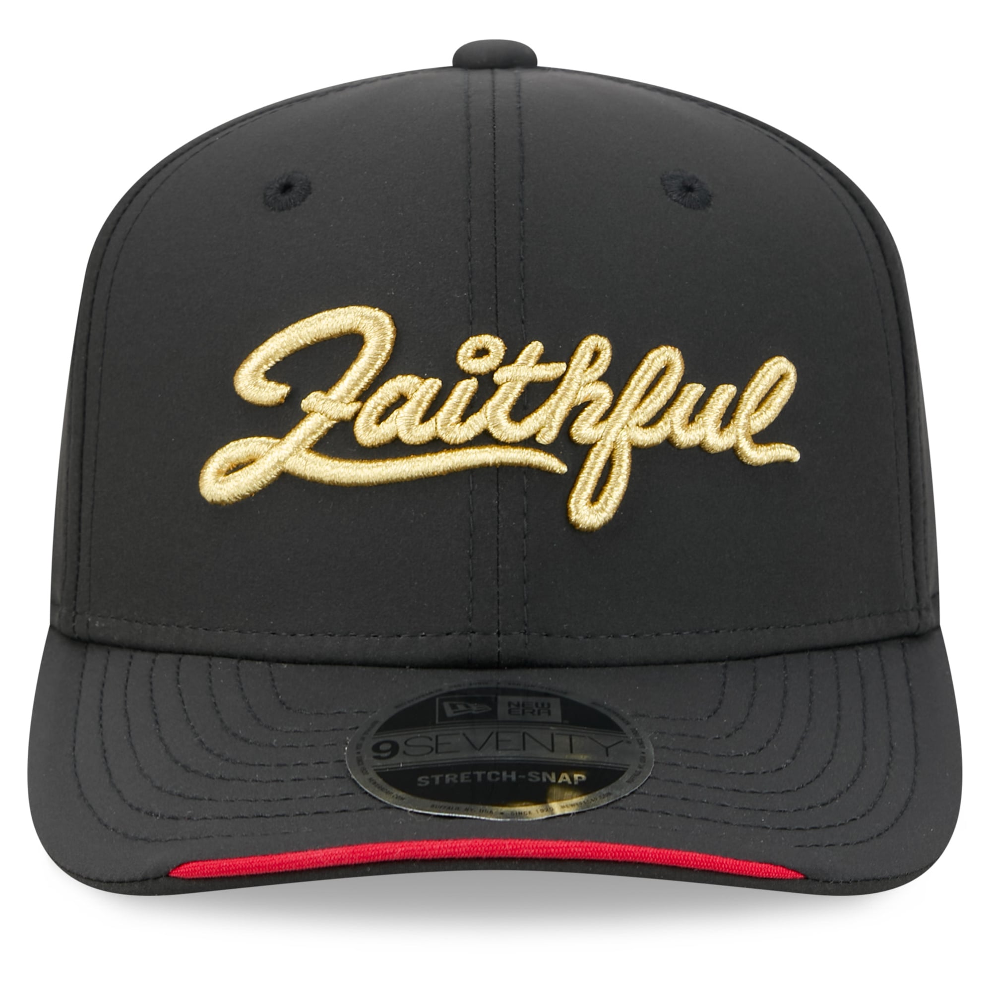 Men's New Era Black San Francisco 49ers Rivalries Collection 9SEVENTY Adjustable Hat