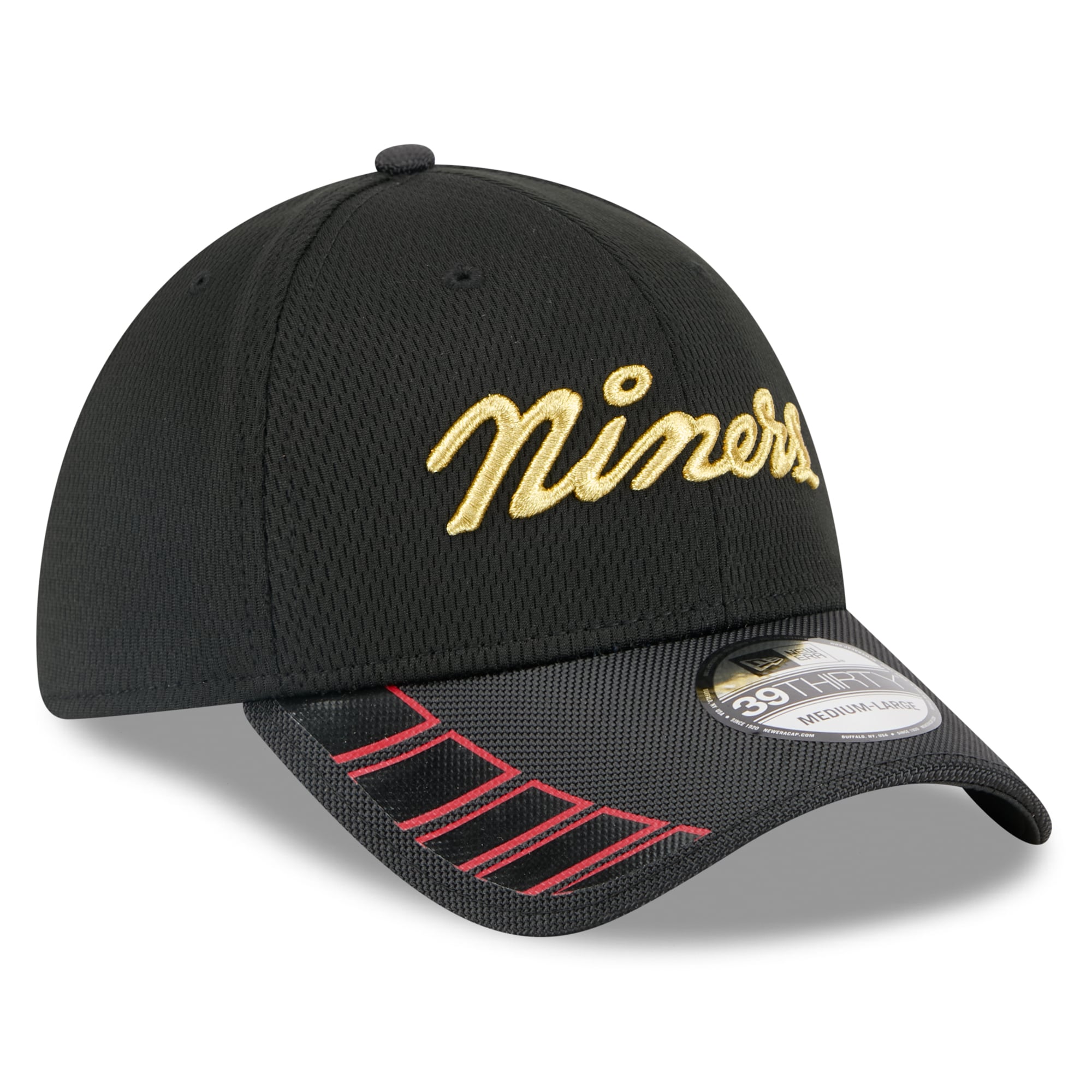 Men's New Era Black San Francisco 49ers Rivalries Collection Fan Pack 39THIRTY Flex Hat
