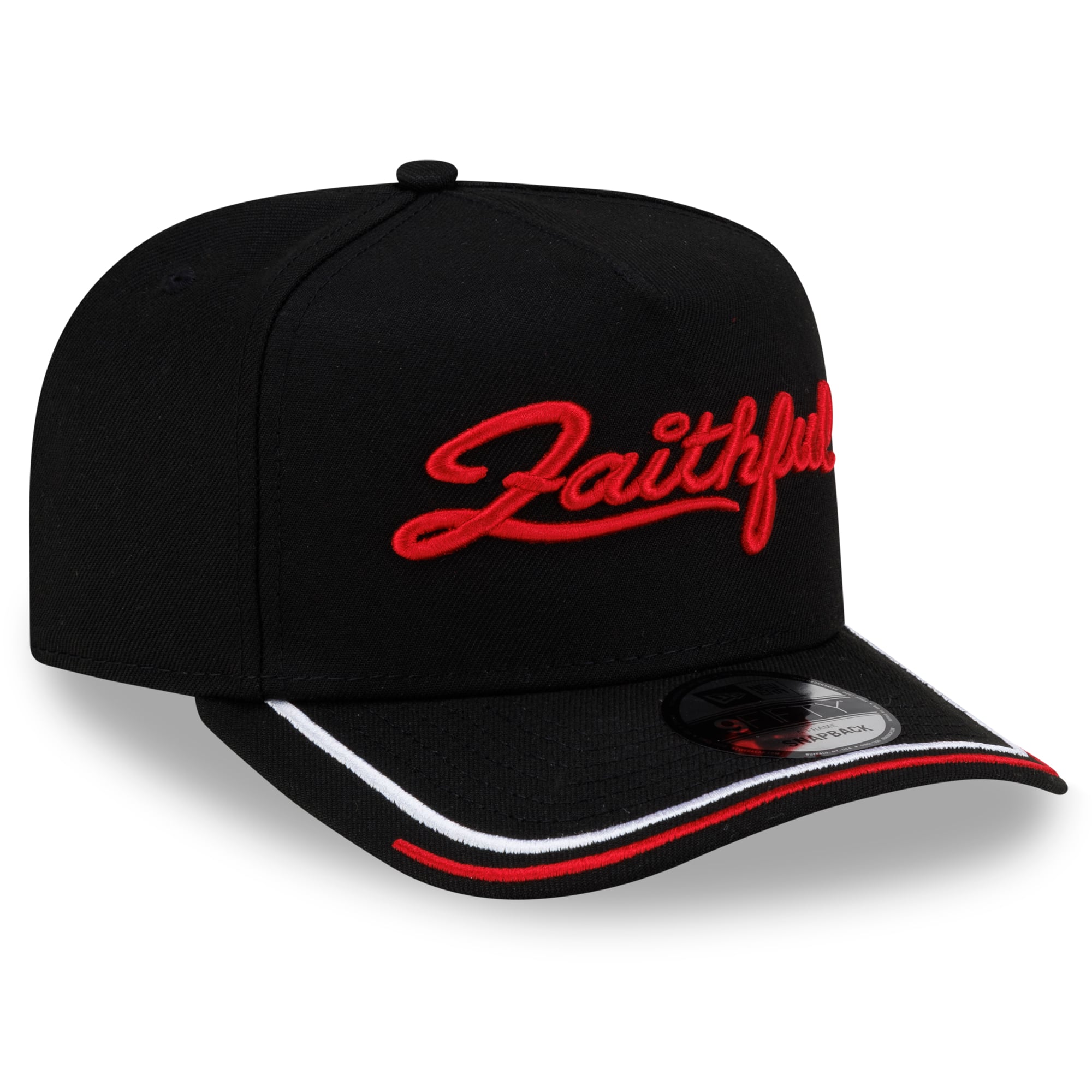 Men's New Era Black San Francisco 49ers Rivalries Collection Fan Pack A-Frame 9FIFTY Snapback Hat