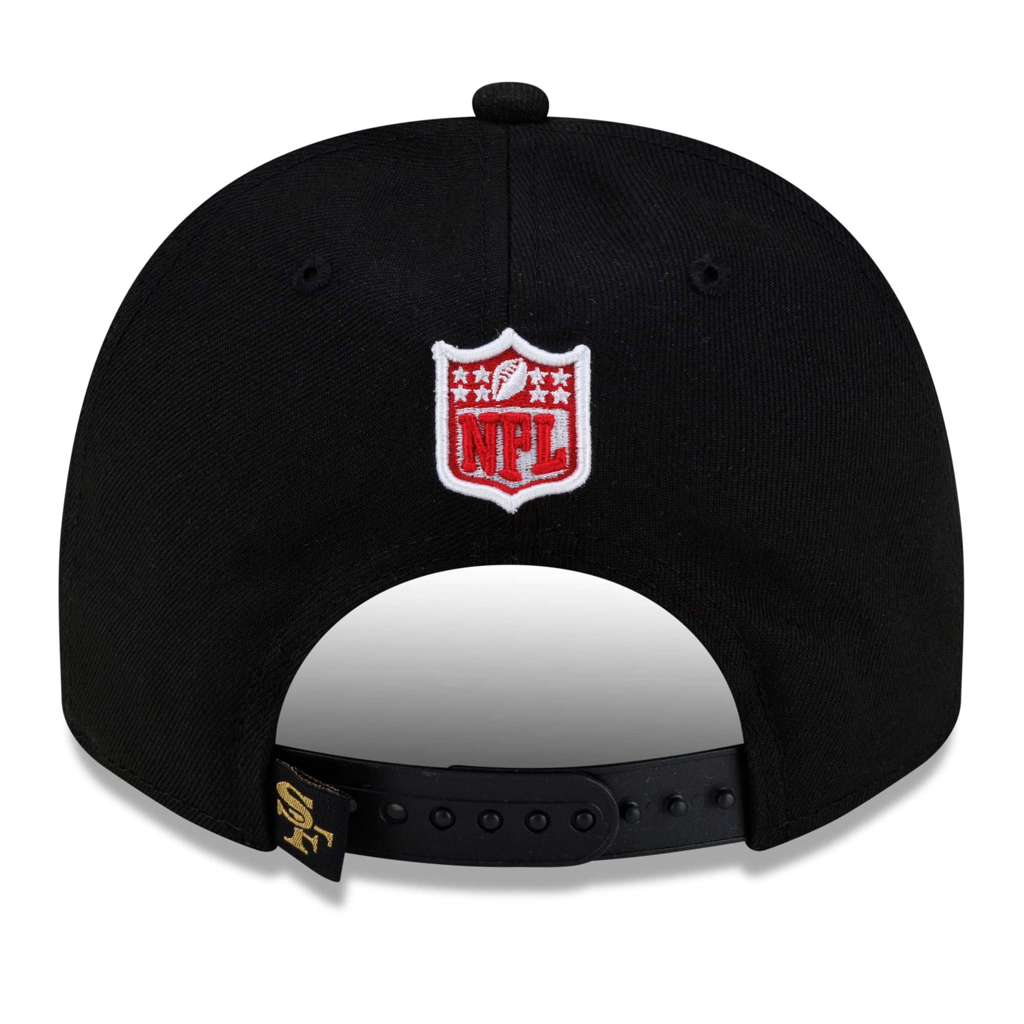 Men's New Era Black San Francisco 49ers Rivalries Collection Fan Pack A-Frame 9FIFTY Snapback Hat