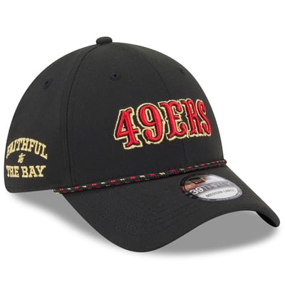  San Francisco 49ers New Era Rivalries Collection Sideline 39THIRTY Flex Hat - Black