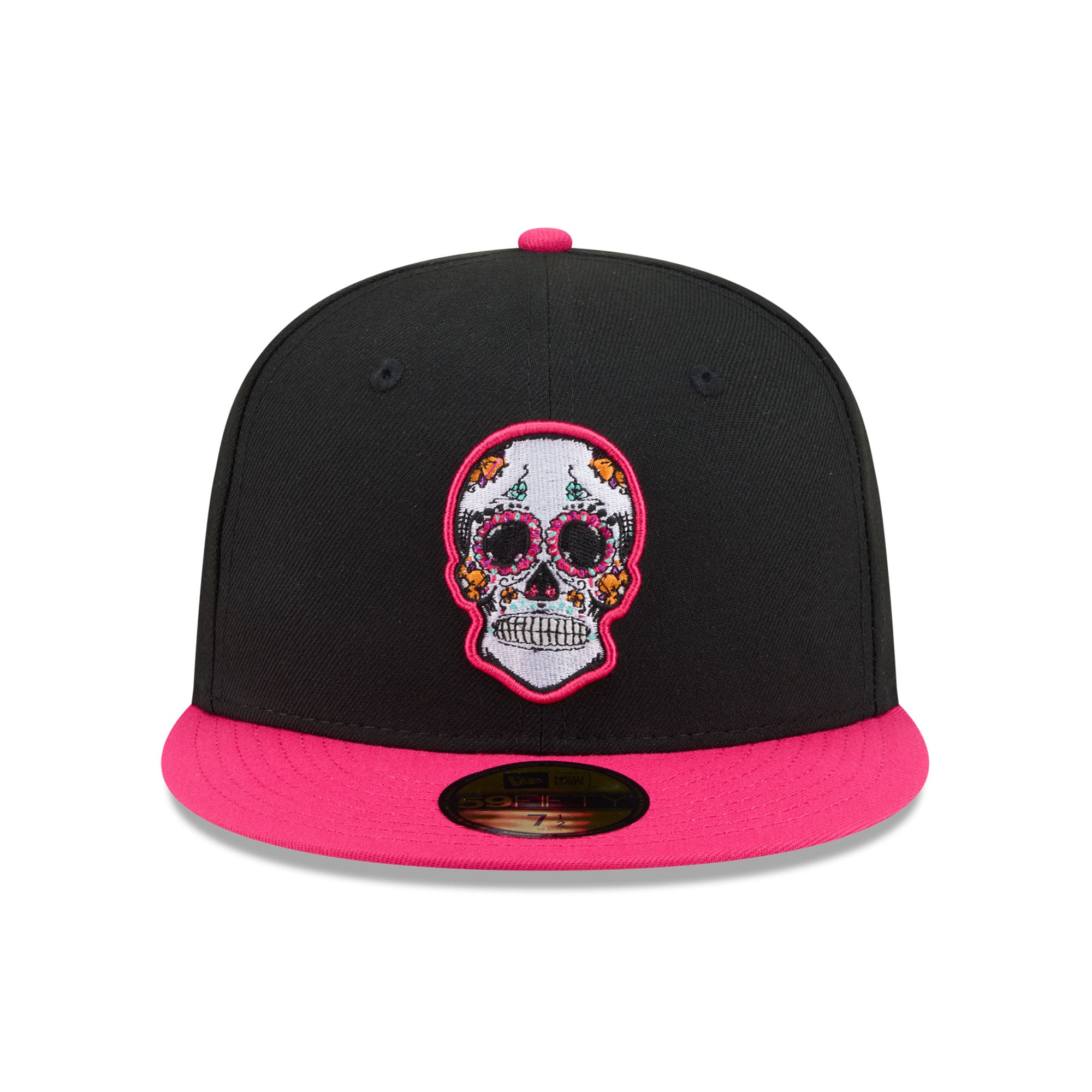 Casquette ajustée New Era 59FIFTY noire et rose pour homme, San Francisco 49ers, édition spéciale Jour des Morts