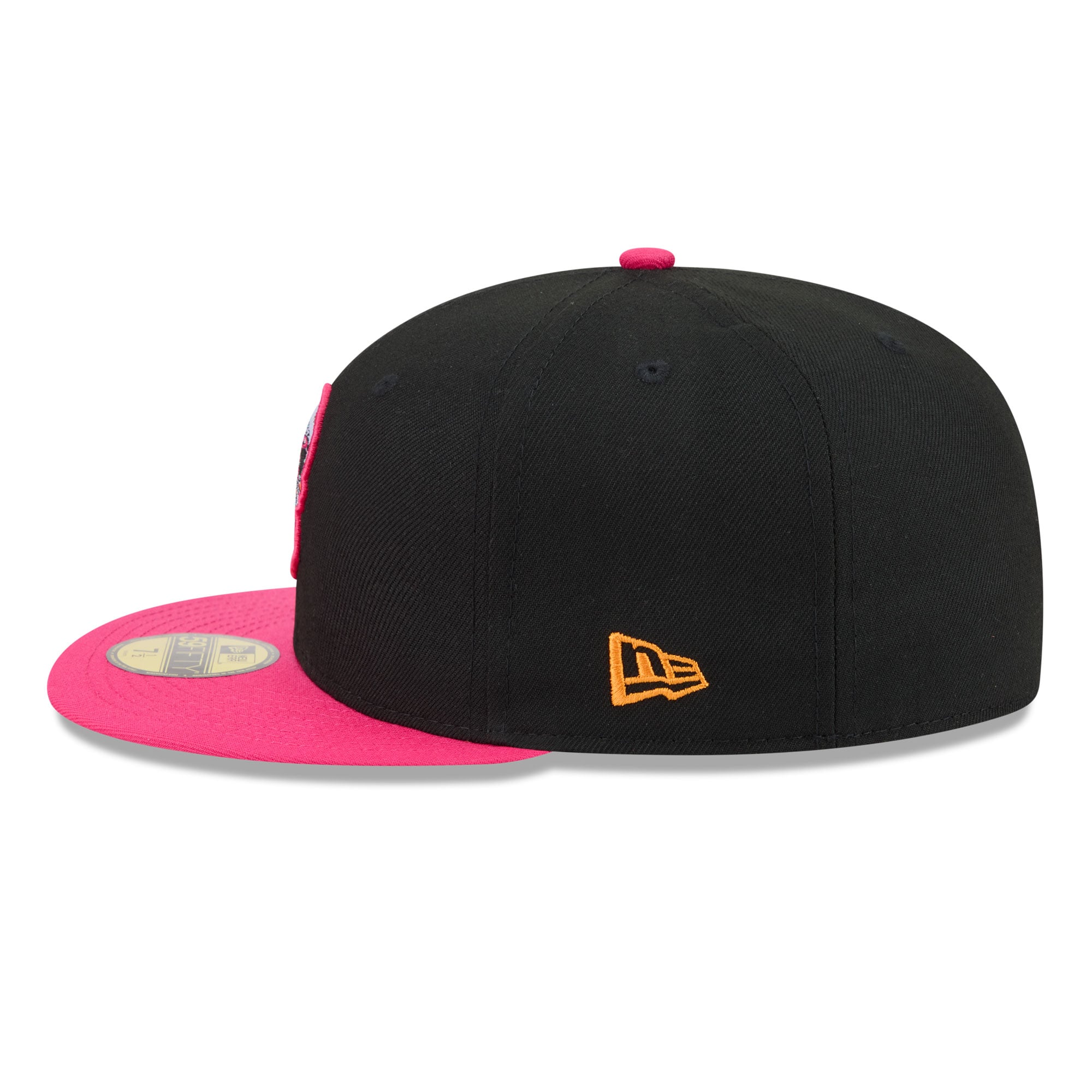 Casquette ajustée New Era 59FIFTY noire et rose pour homme, San Francisco 49ers, édition spéciale Jour des Morts