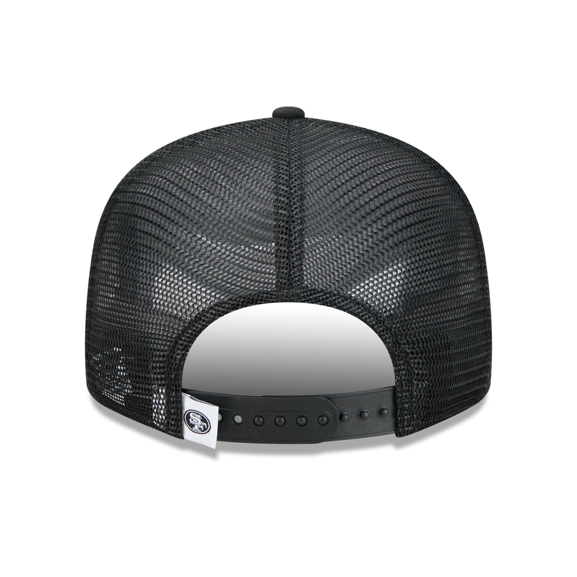 Casquette trucker New Era 9FIFTY Snapback noire et blanche pour homme